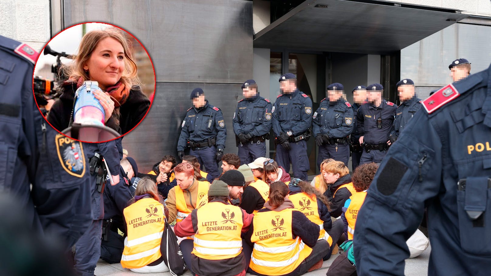 Wiener Polizist soll Klima-Kleberin gewürgt haben