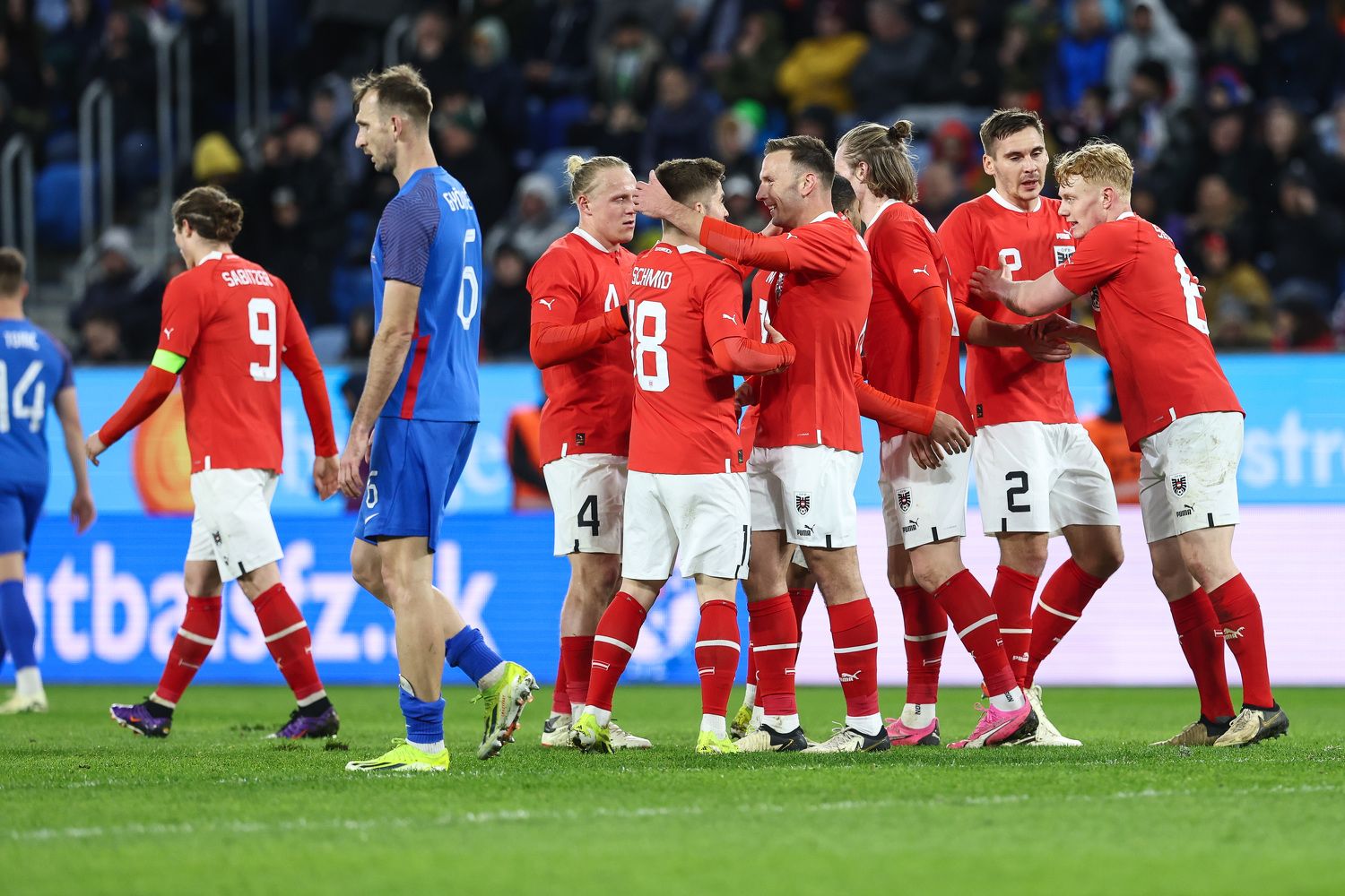 Österreich jubelt in der Slowakei