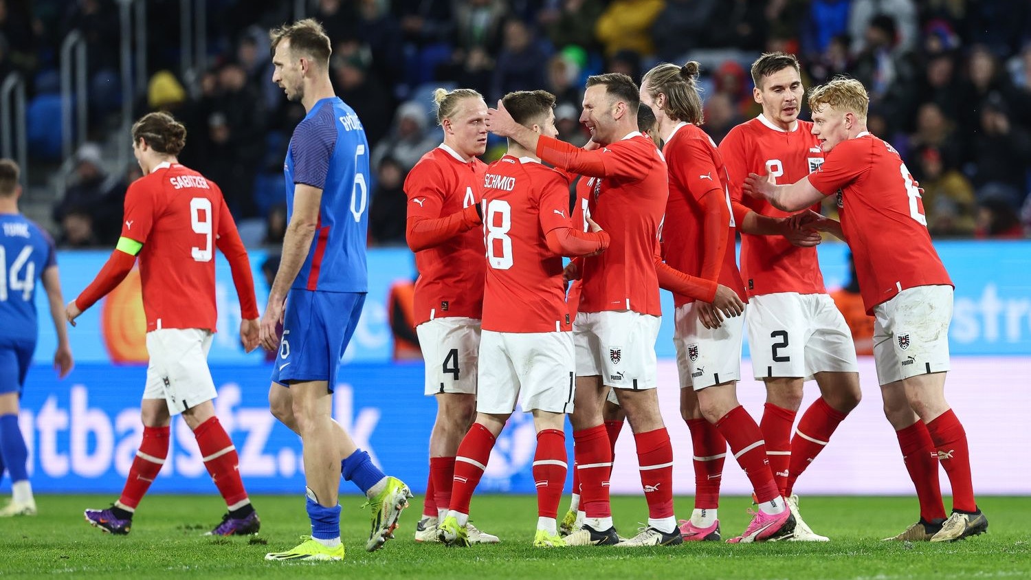 Österreich jubelt in der Slowakei