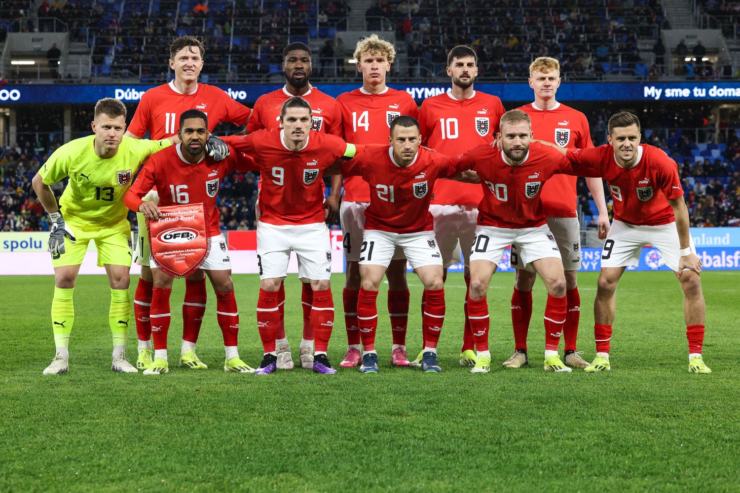 Die ÖFB-Elf gegen die Slowakei