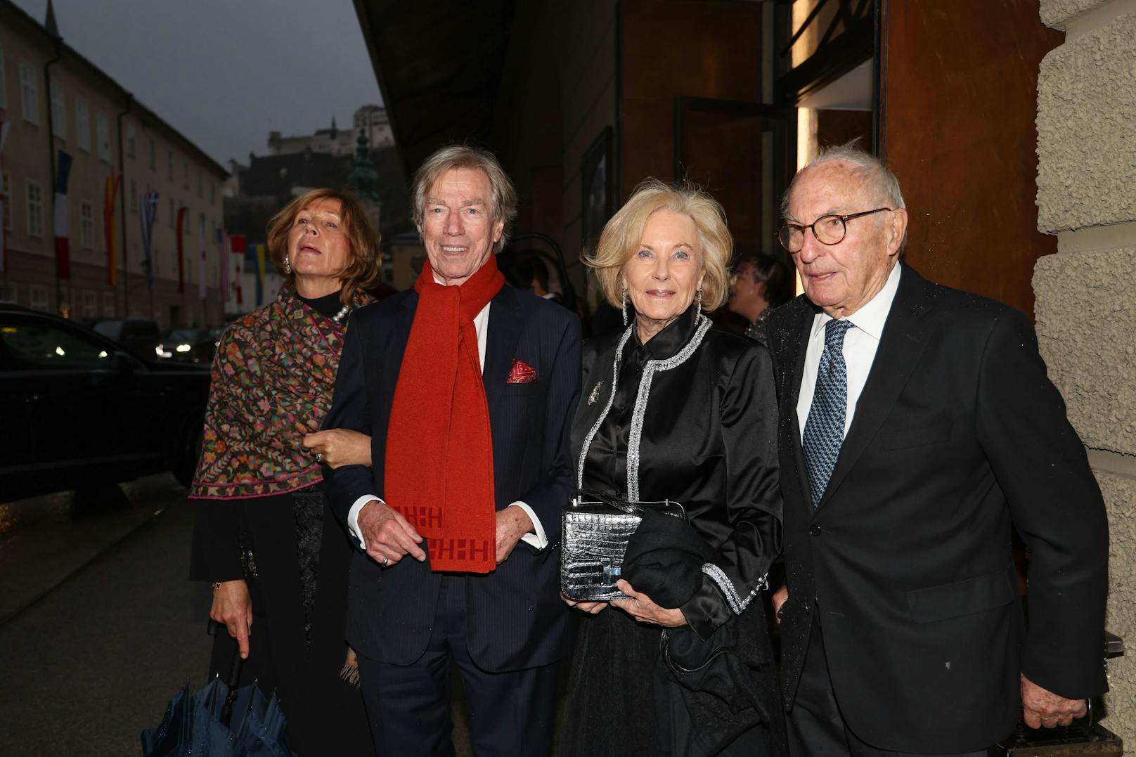 Prinzessin Ursula 'Uschi' von Bayern ,Prinz Leopold Poldi' von Bayern, Inge Wrede-Lanz und Peter Lanz 