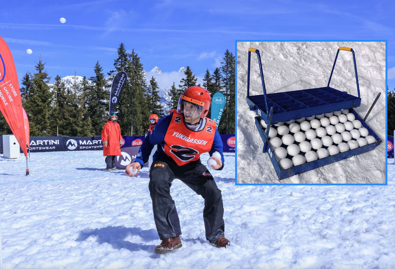 Bei der Yukigassen-Meisterschaft flogen die (Schnee-)Bälle.