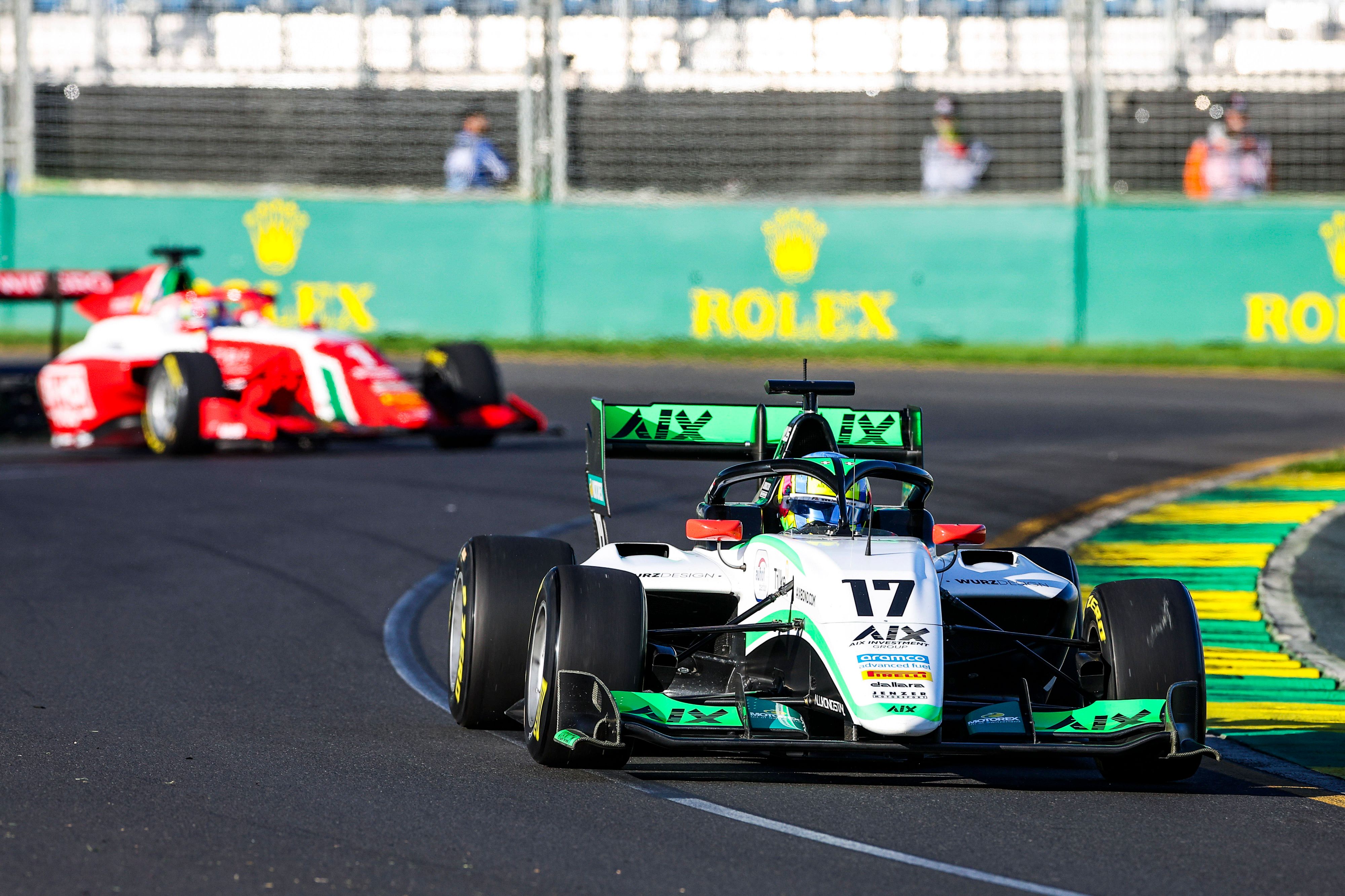 Charlie Wurz rast in Melbourne auf Rang fünf.