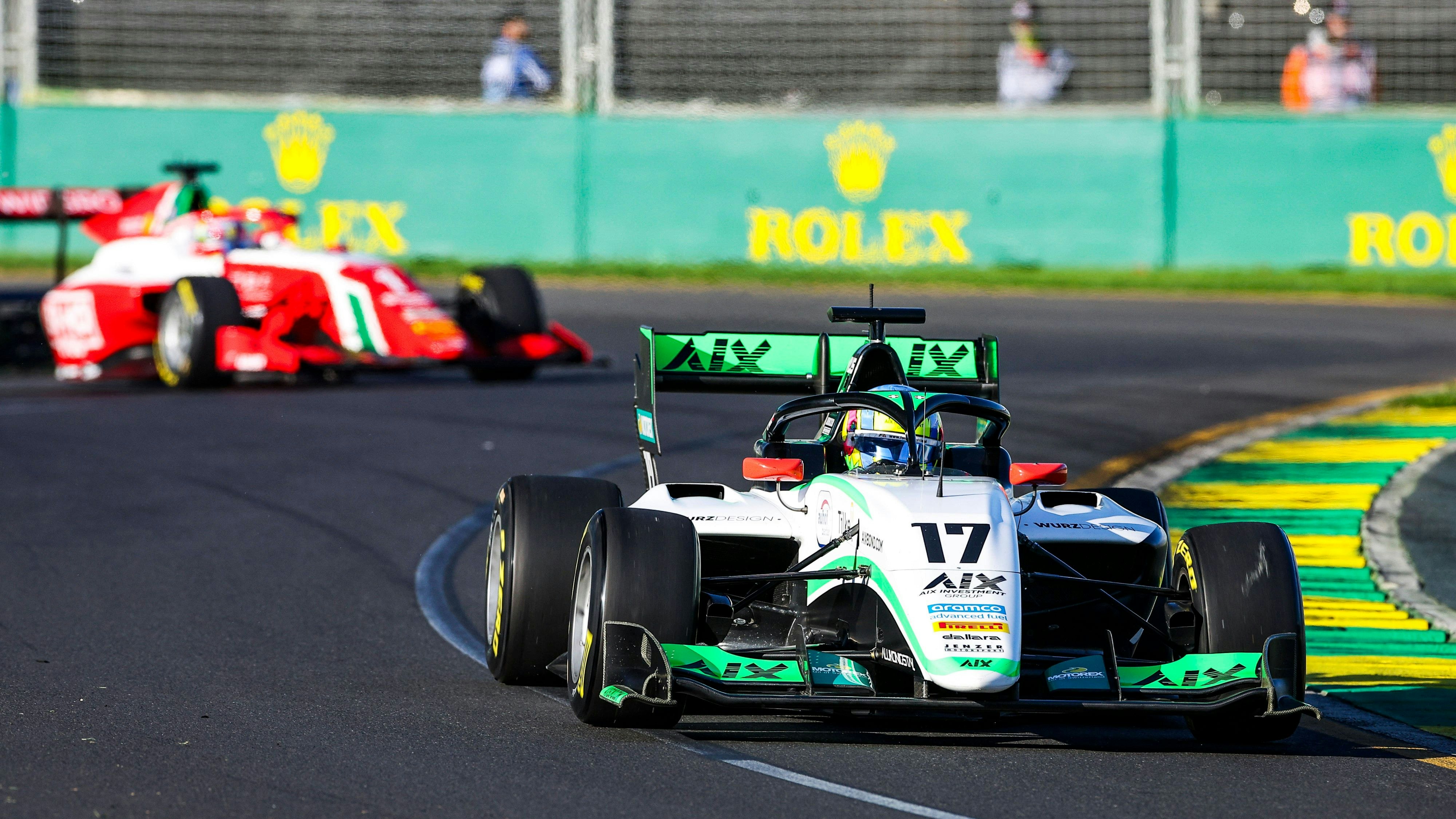 Charlie Wurz rast in Melbourne auf Rang fünf.