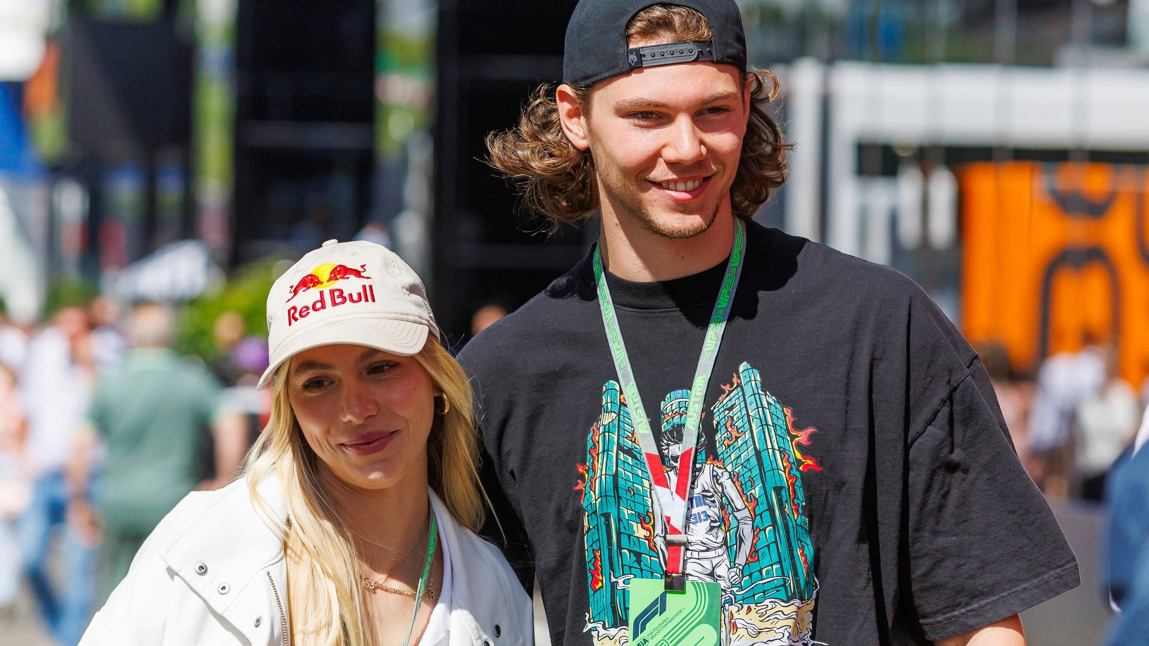 Anna Seidel und Moritz Seider – das deutsche Sport-Traumpaar besuchte vergangenes Jahr den Österreich-Grand-Prix in Spielberg.