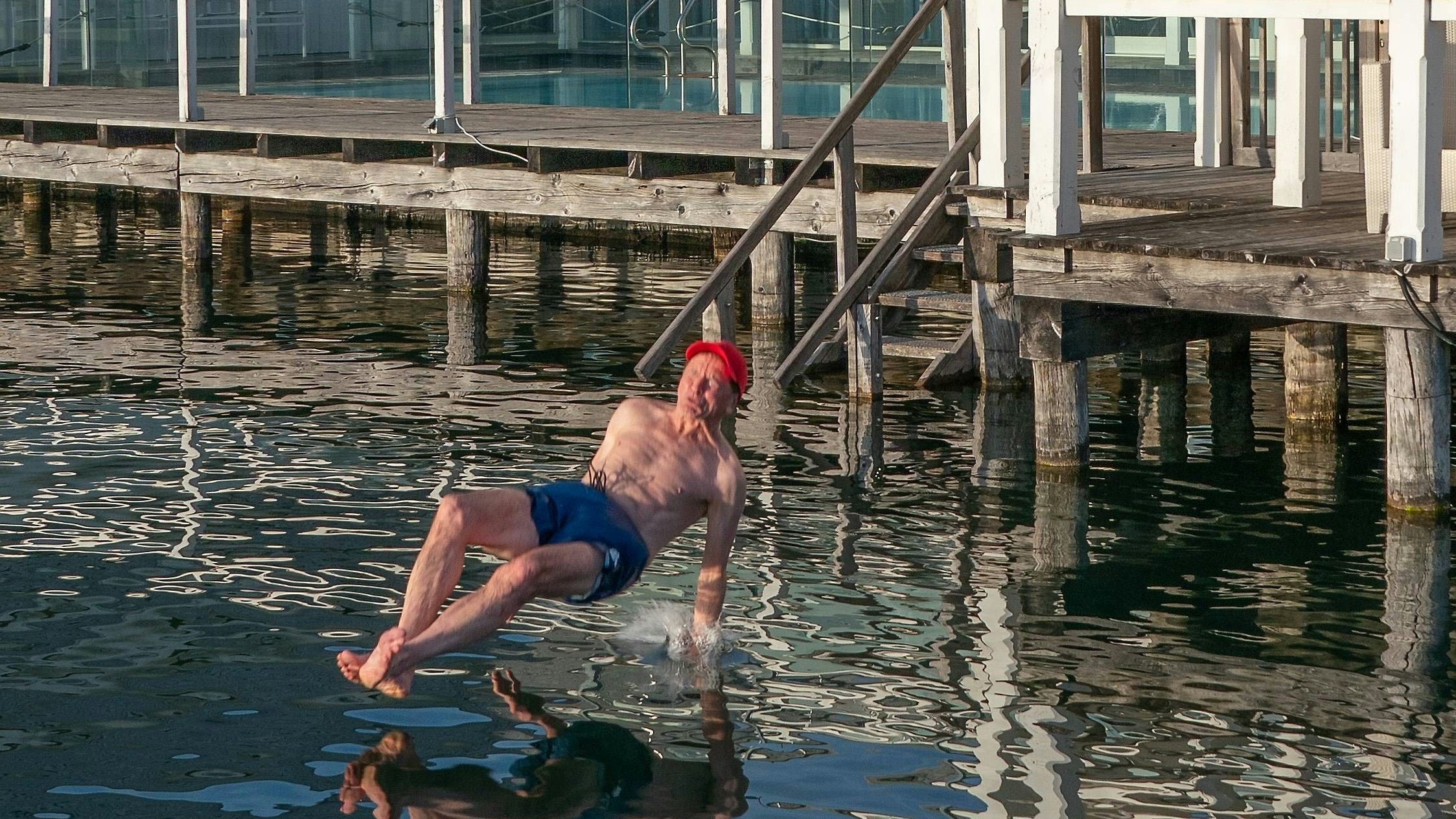 Doch die Landung erwischte er heuer nicht wirklich gut