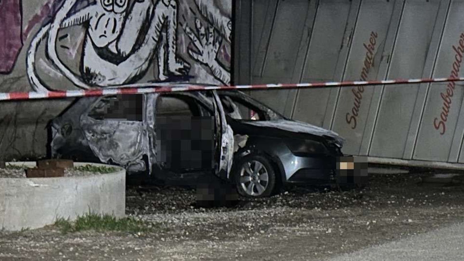 Wiener Auto in Vollbrand – Feuerwehr entdeckt Leiche