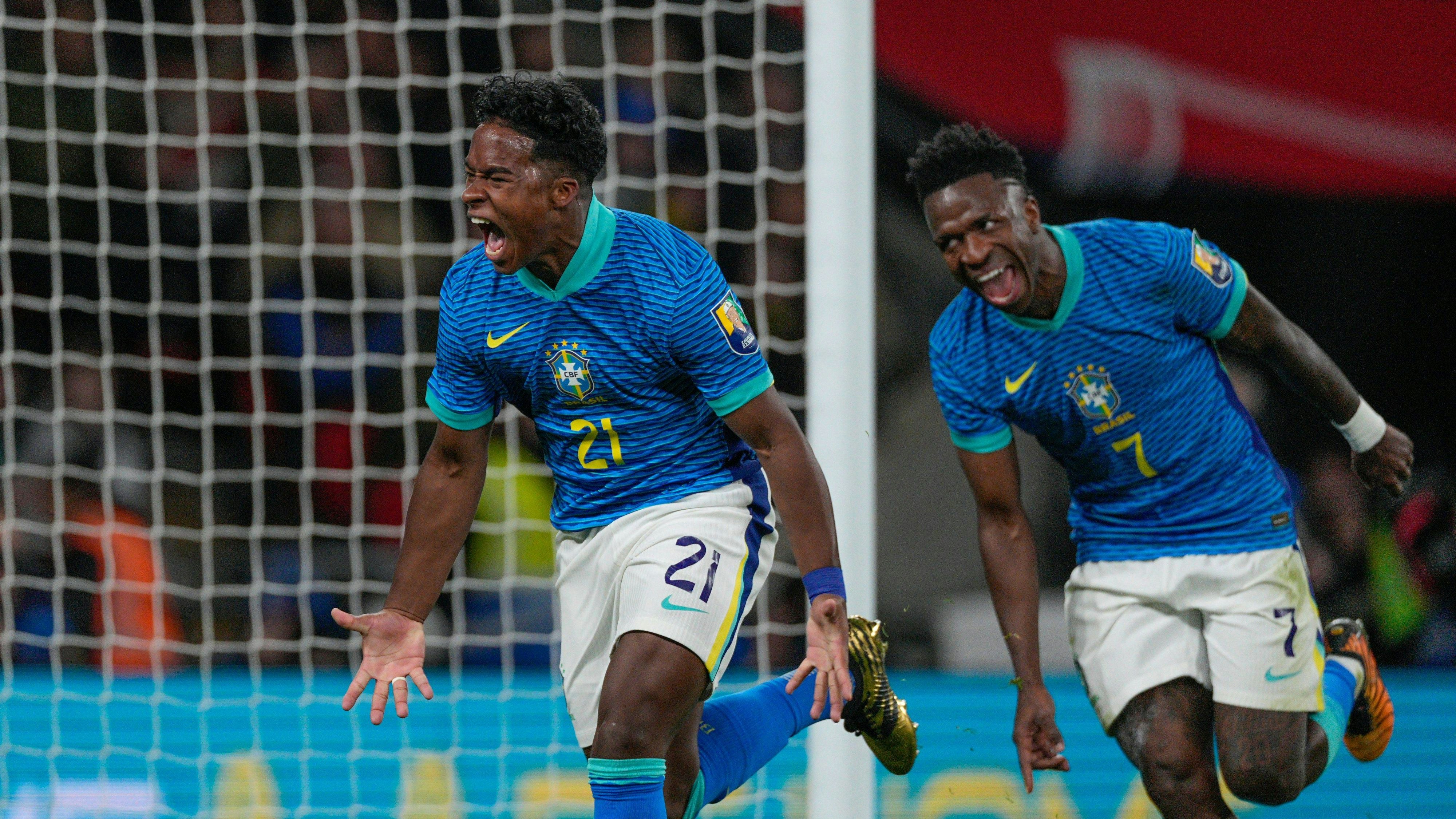 Endrick schießt Brasilien im Wembley zum Sieg.