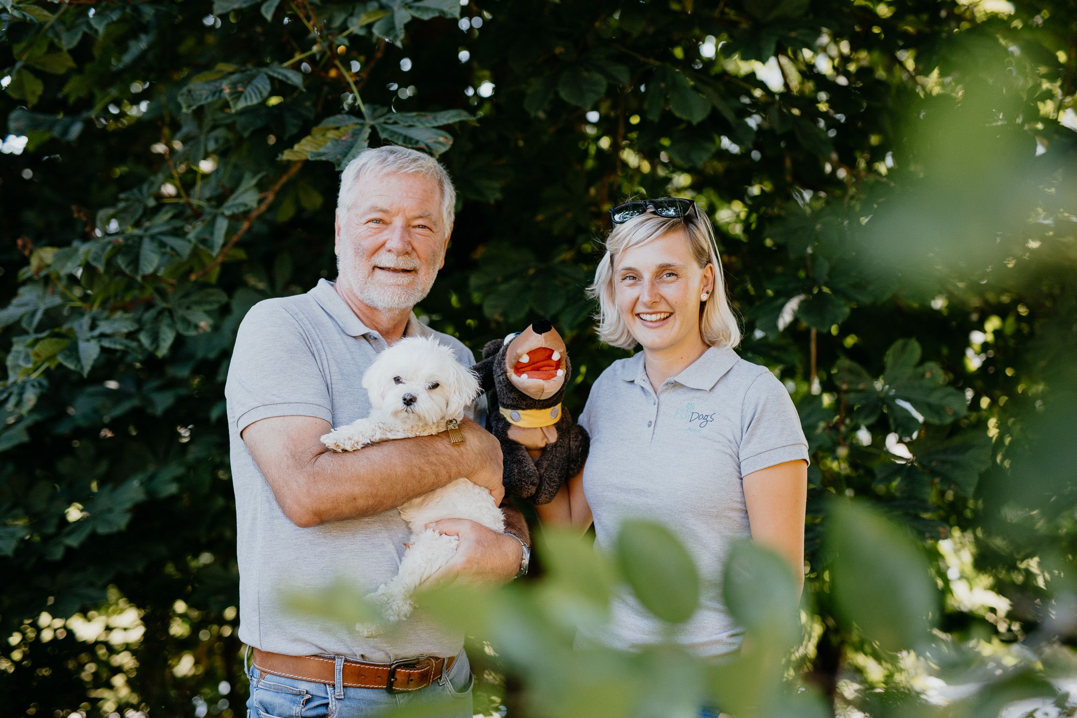 Lehrgangsleiter Robert Koch, MSc. und Leiterin Anne van der Hulst von Psy-Dogs.&nbsp;