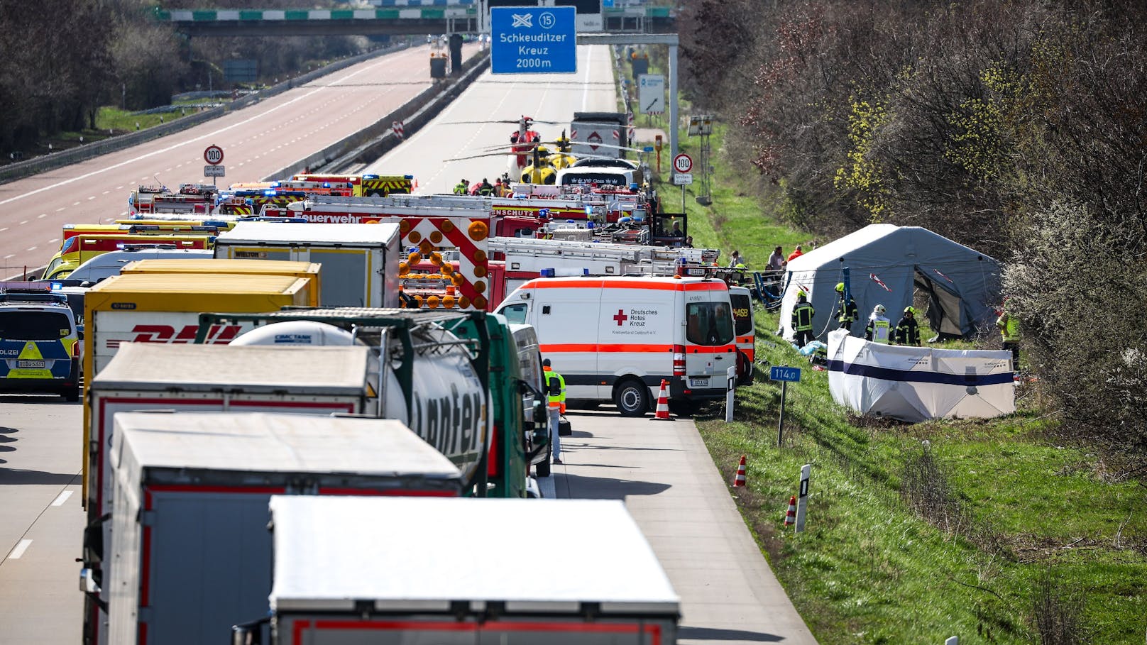 Reise-Drama: Fünf Tote bei heftigem Flixbus-Unfall
