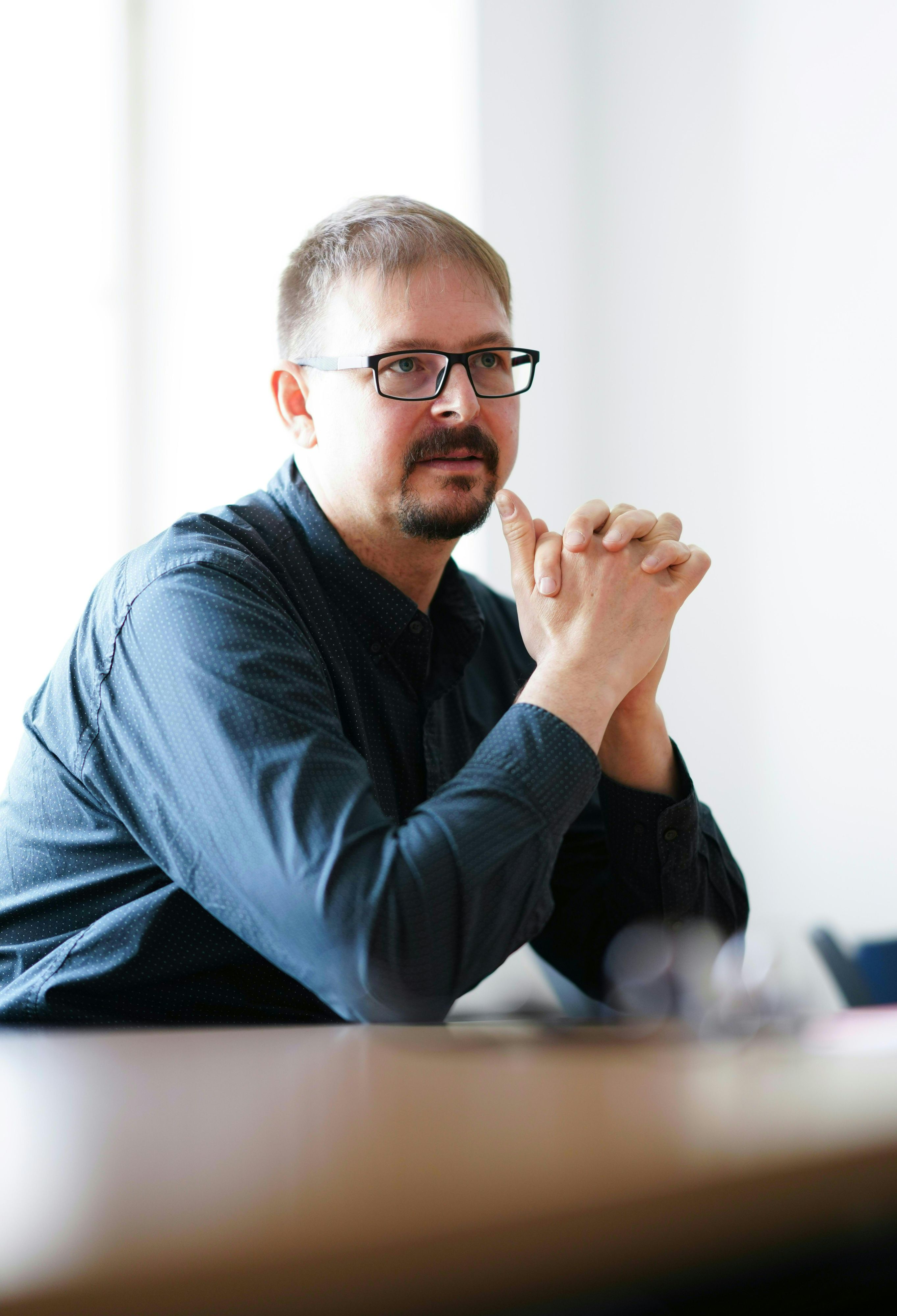 Virologe Florian Krammer im Rahmen eines Interviews mit der APA am 21. März 2024.