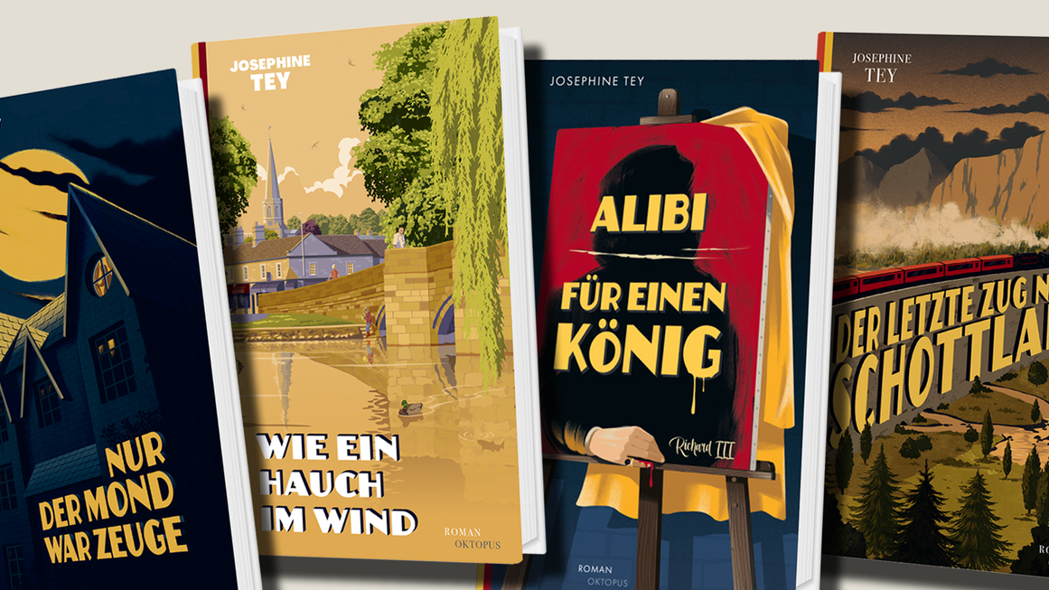 Vier Bücher von Josephine Tey sind mittlerweile beim Schweizer Verlag Oktopus neu editiert erschienen, weitere sollen folgen