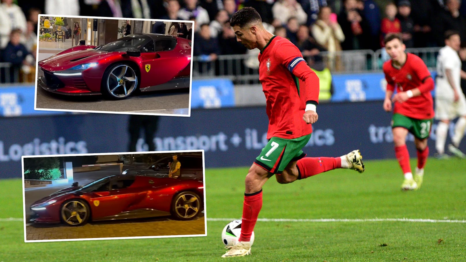 Ronaldo gibt mit Luxus-Ferrari um zwei Millionen an