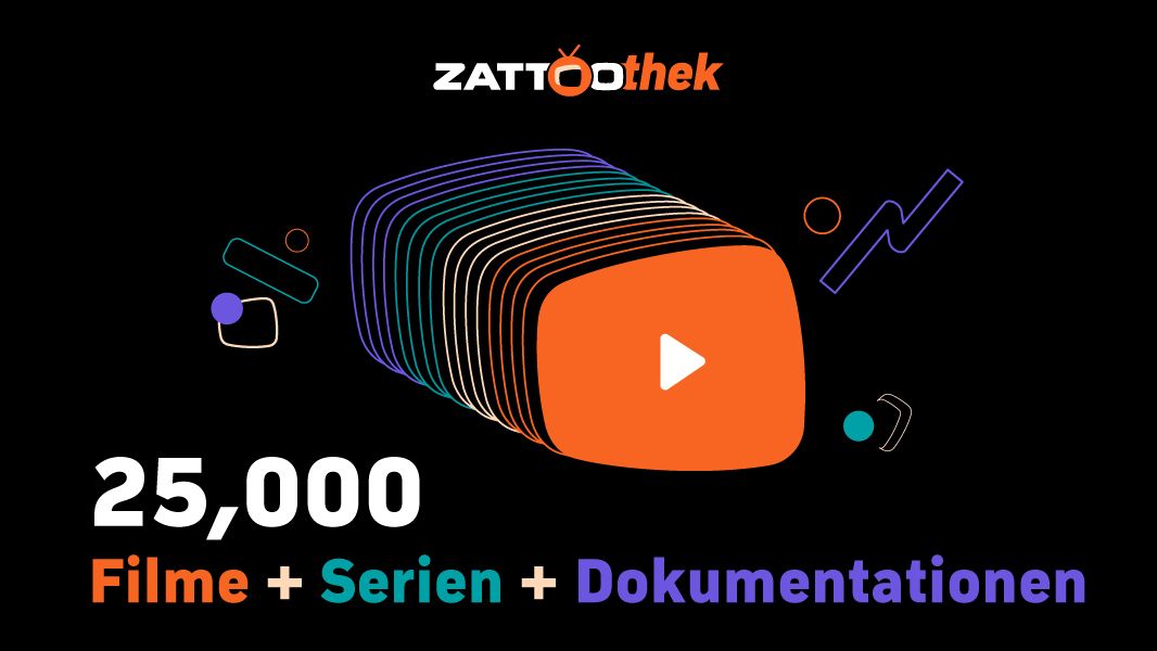 Zattoo: Ab sofort über 25.000 On-Demand-Titel in der neuen Zattoothek streamen.