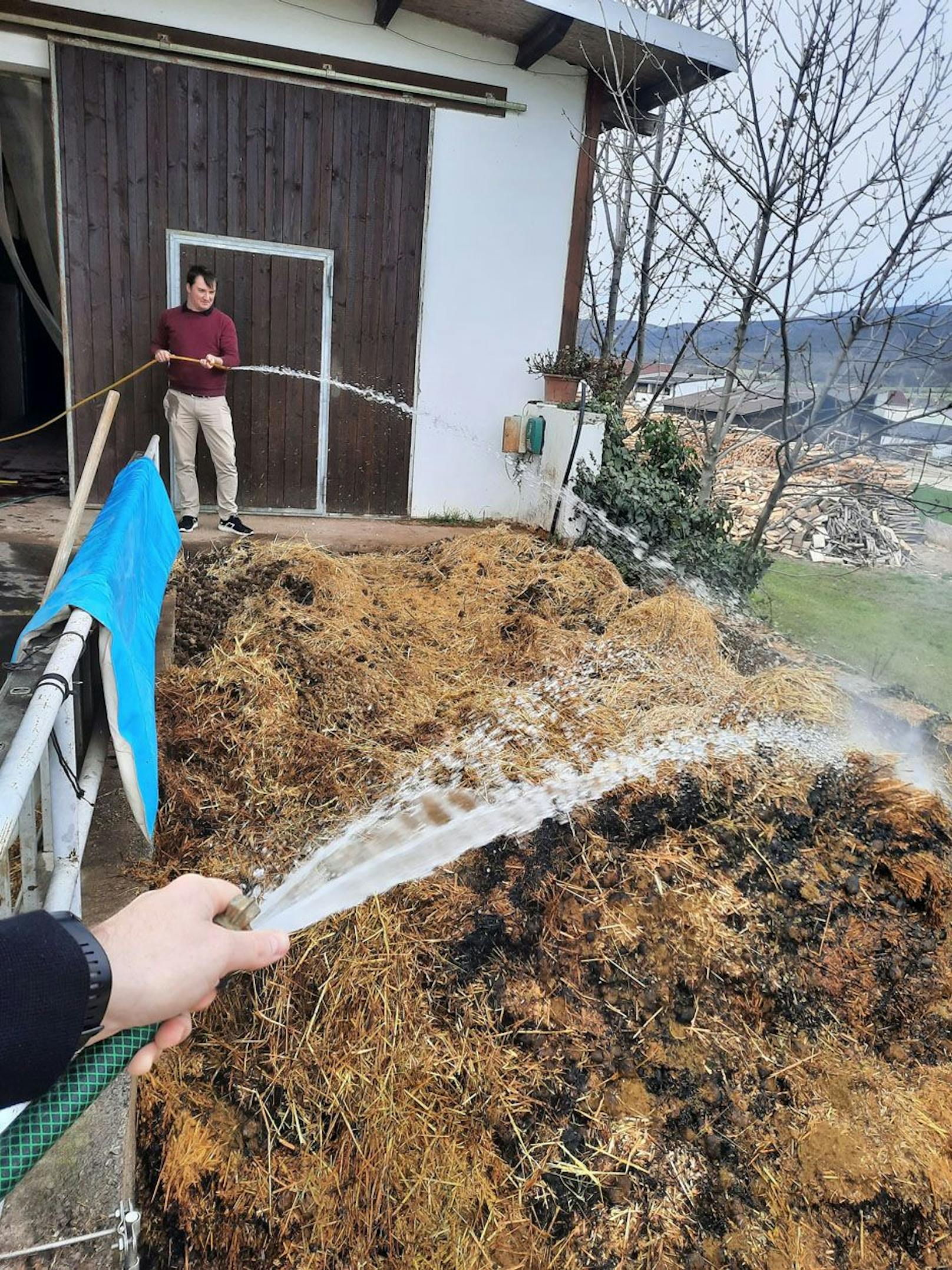 Durch das rasche Eingreifen der beiden Florianis konnte der Brand rasch gelöscht werden.