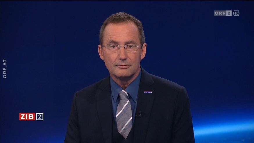 Gerhard Pürstl, Landespolizeipräsident Wien, am späten Mittwochabend in der ORF-