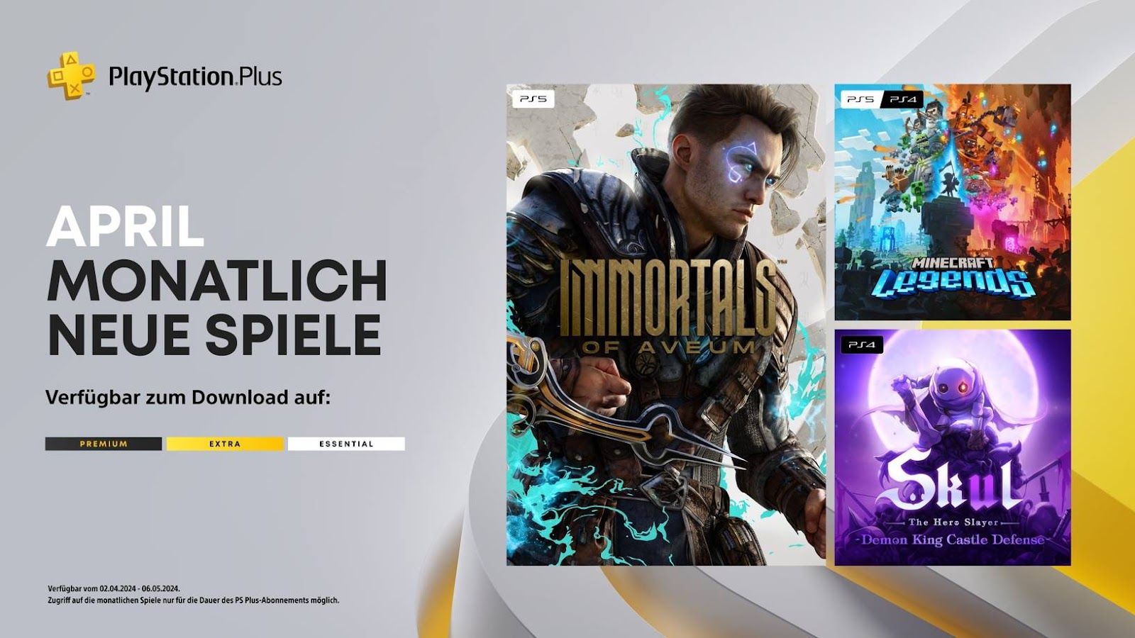 Die monatlichen PlayStation Plus-Titel im April für PS4 und PS5.