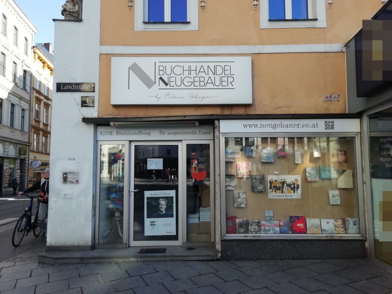 Die bekannte Buchhandlung Neugebauer in der Linzer Innenstadt ist insolvent.