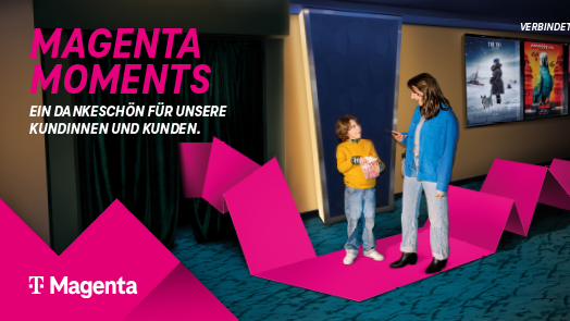 Ab sofort: "Magenta Moments"- Vorteilswelt startet eine neue Ära mit attraktiven Angeboten für alle Magenta Kund:innen.