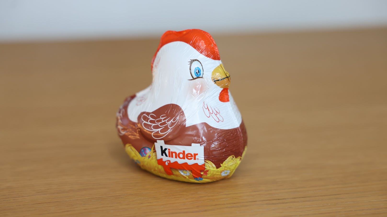 Leider ohne Überraschungs-Ei und somit nur halb so aufregend ist die niedliche Kinderschokolade-Henne.