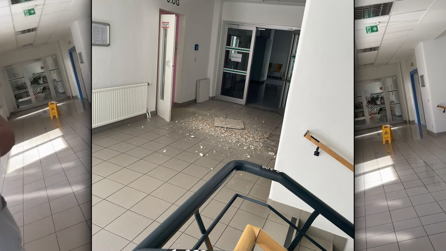 In einem Wiener Gesundheitszentrum kam es am Freitagvormittag zu einem massiven Wasserschaden.