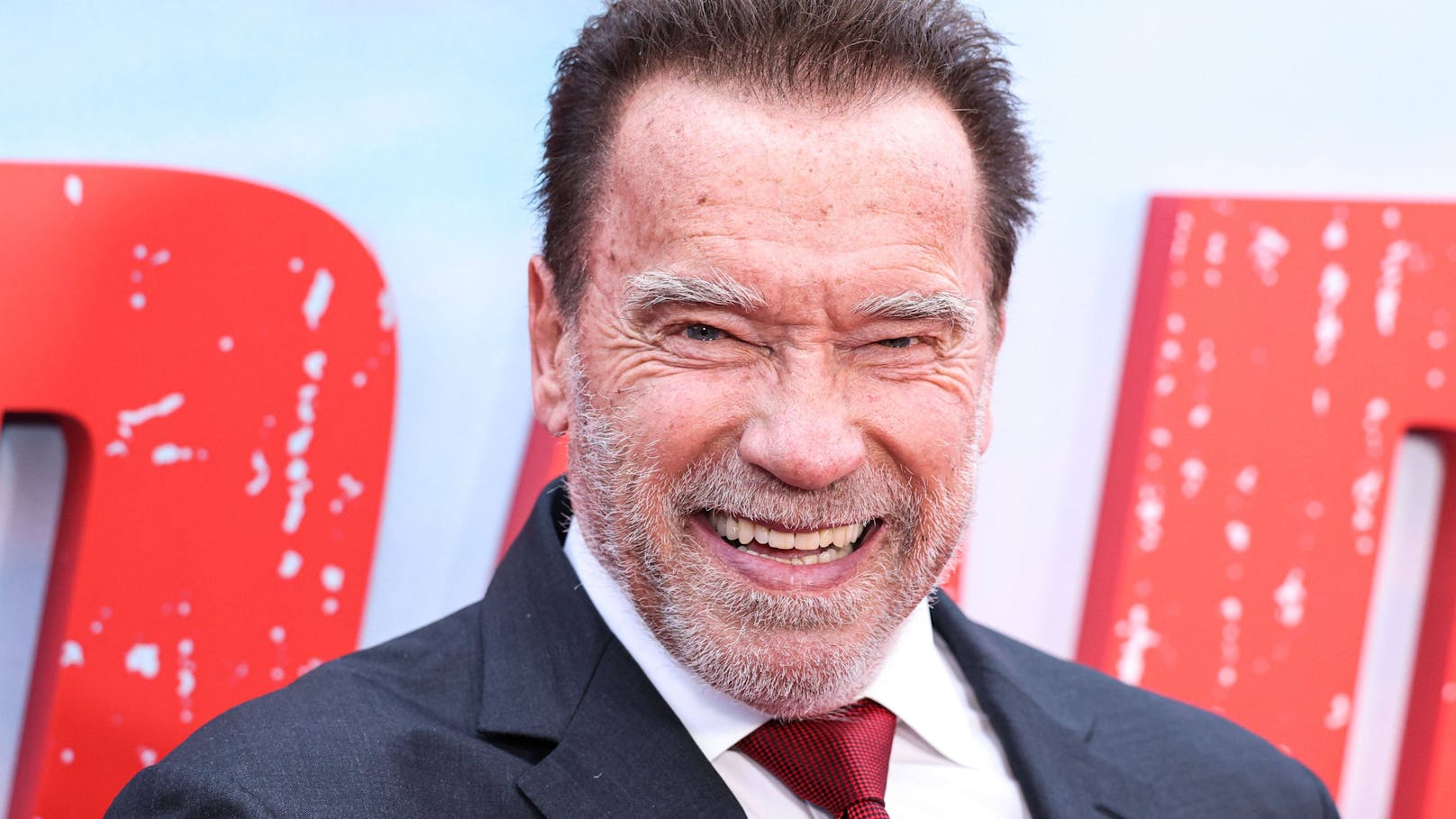 Arnold Schwarzenegger im Anflug auf Graz