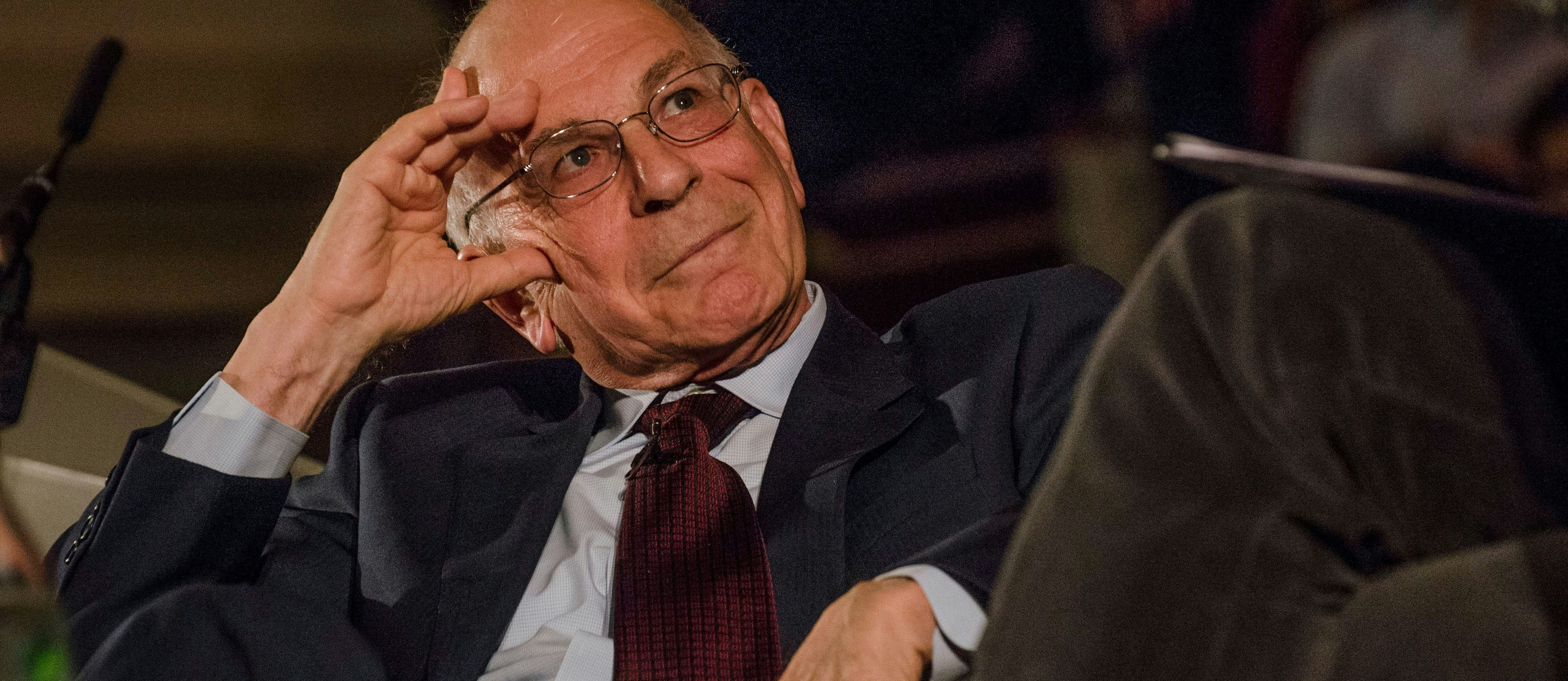 Psychologe und Wirtschafts-Nobelpreisträger Daniel Kahneman bei einer Diskussion in London