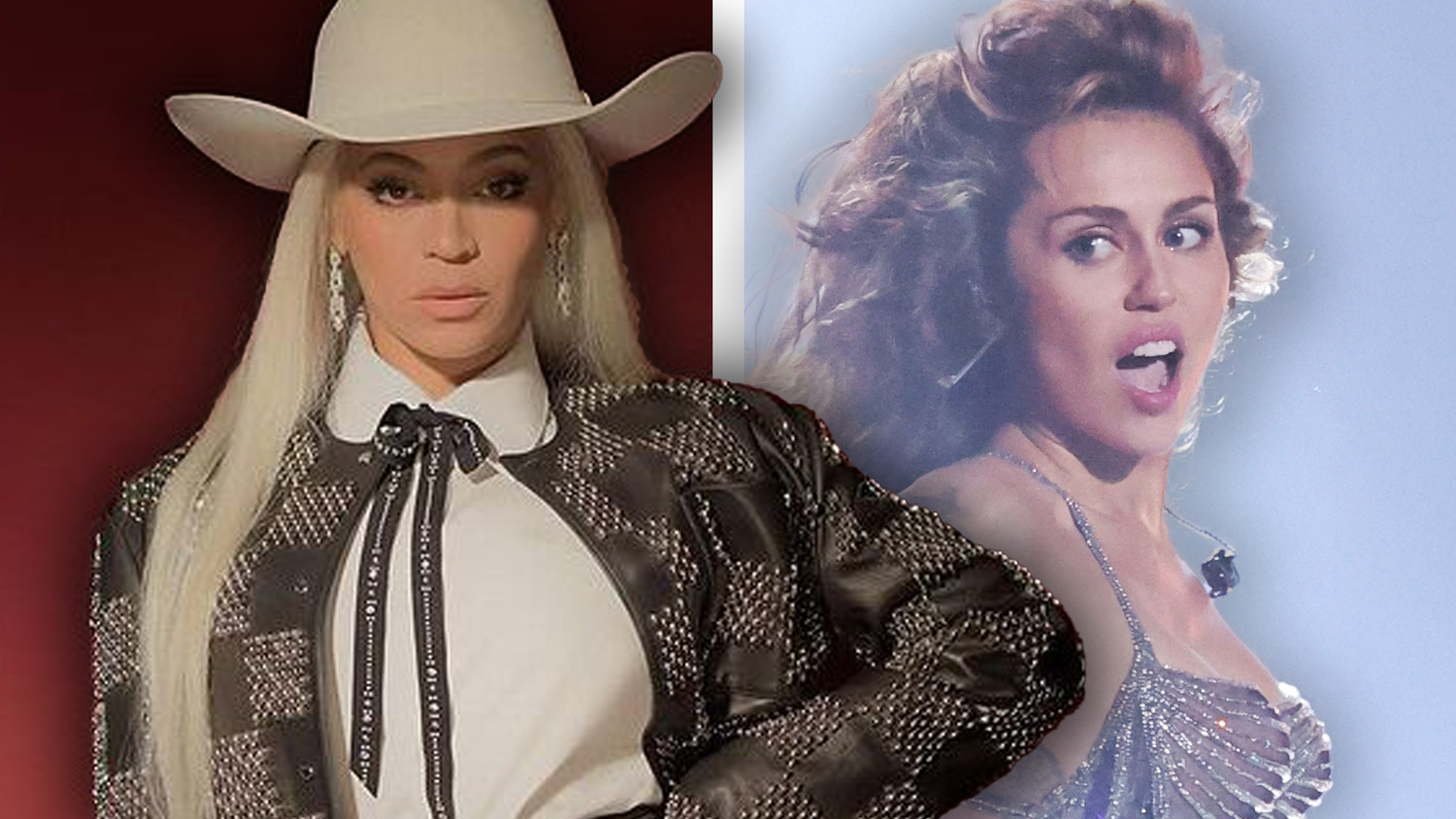 Beyoncé und Miley Cyrus machen gemeinsame Sache.