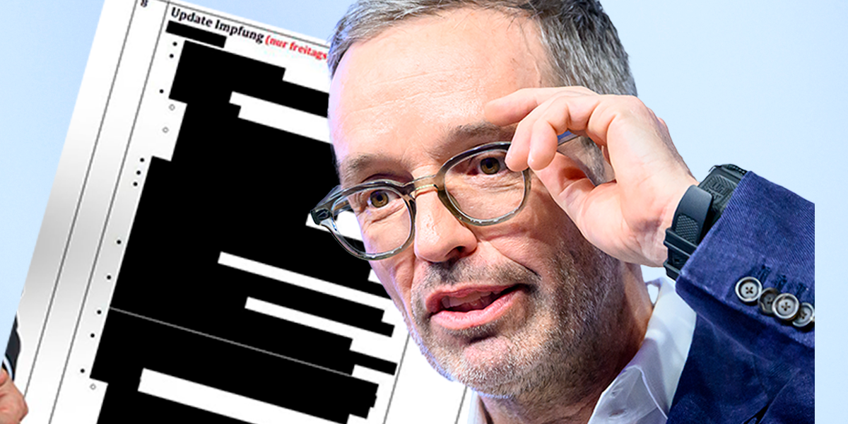 Kickl fordert die Bundesregierung auf, die Protokolle aller Corona-Gremien zu veröffentlichen.