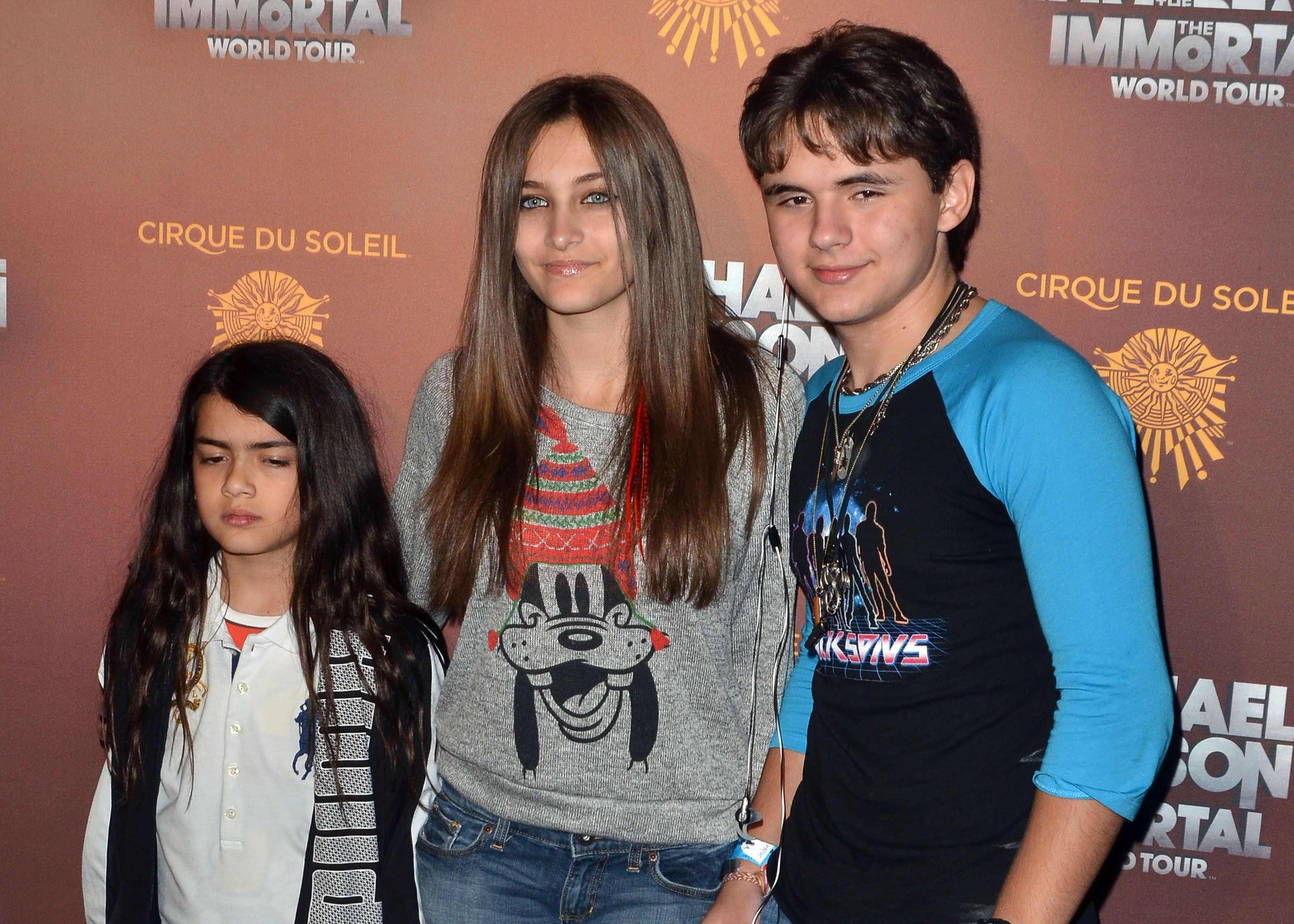Blanket, Paris und Prince Jackson bei der Eröffnung von 