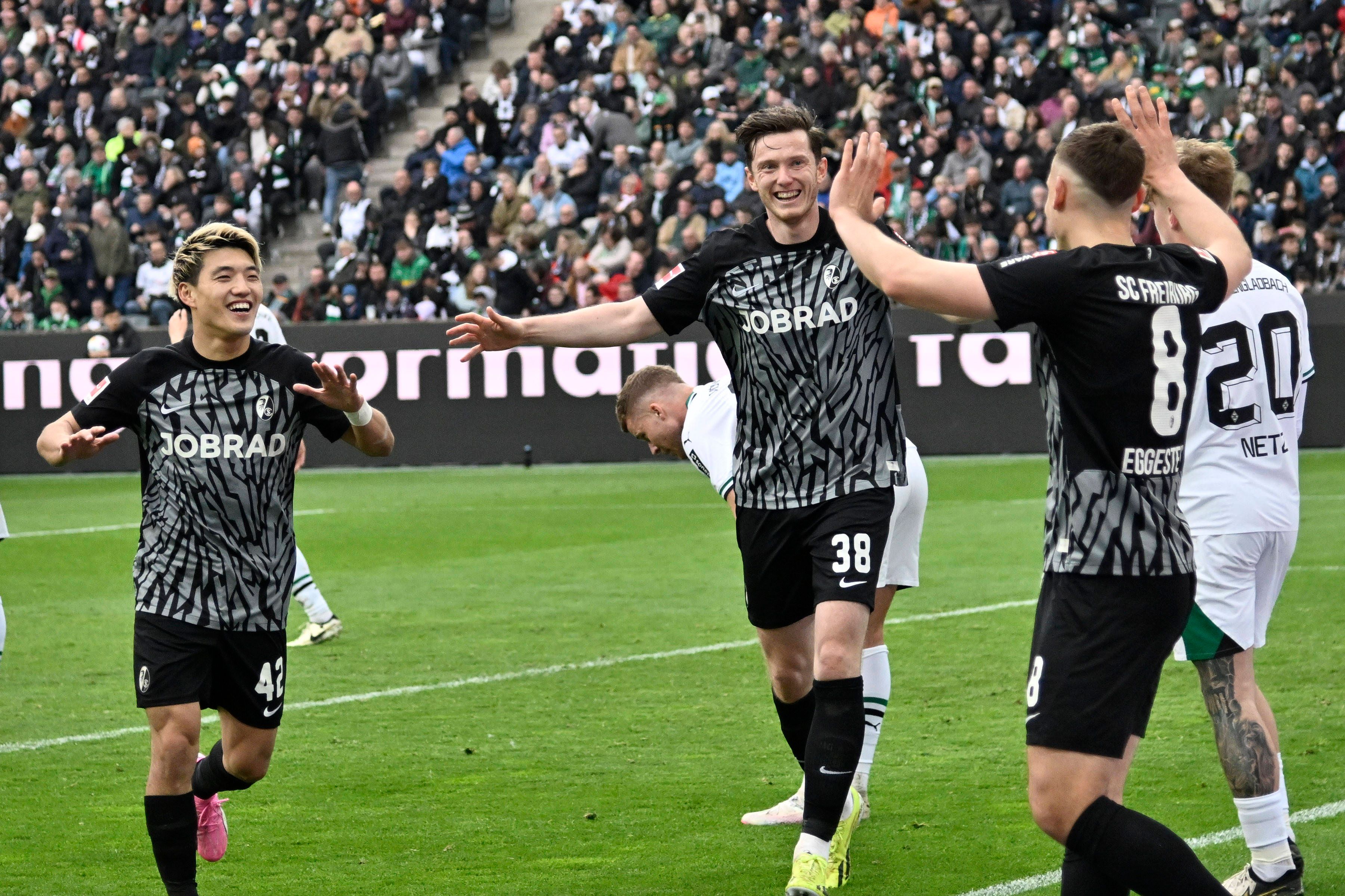 Gregoritsch jubelt gegen Freiburg