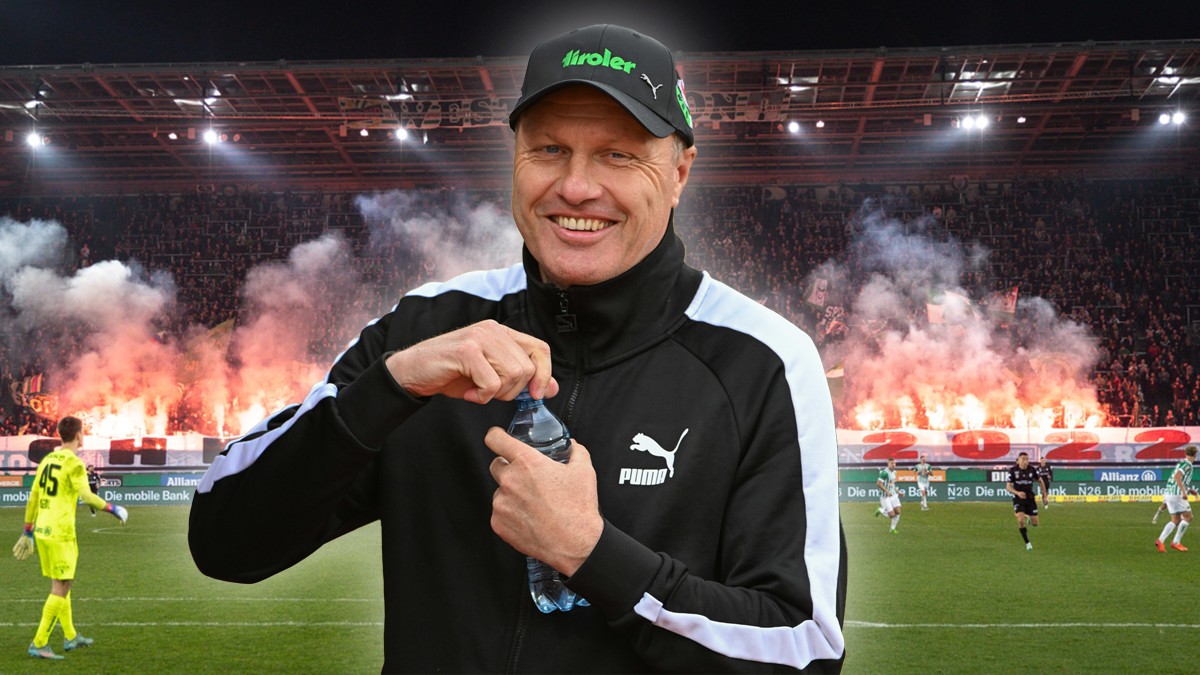 Thomas Silberberger scherzt über den Rapid-Skandal