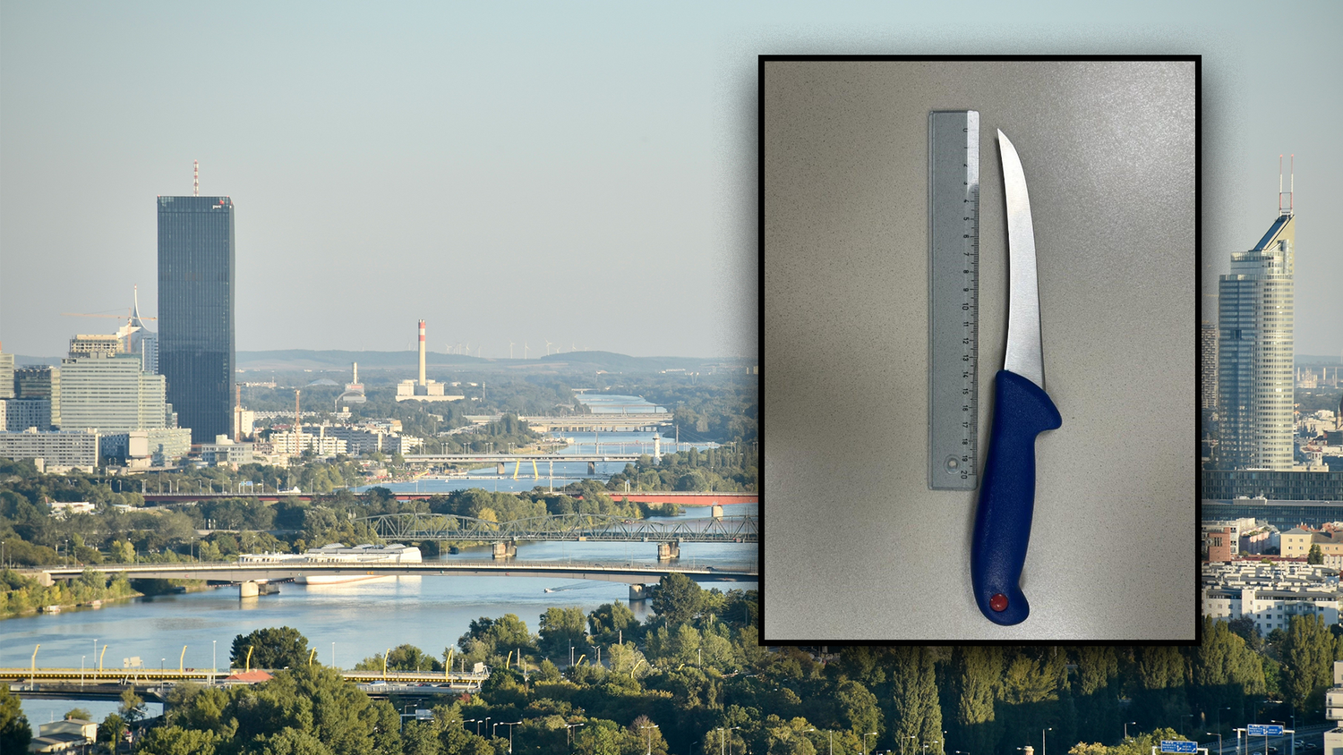 Ein Mann griff in der fremden Wohnung zum Küchenmesser. Die Polizei musste in der Donaustadt ausrücken.&nbsp;