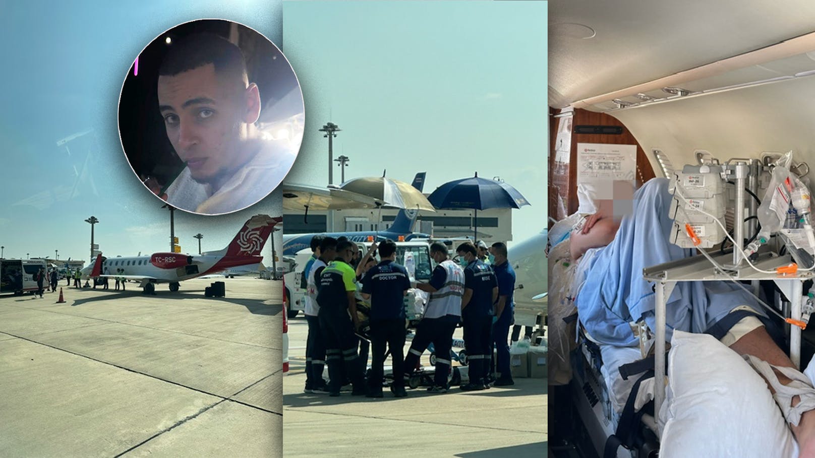 Nach Unglück in Thailand – Karim (22) wieder in Wien