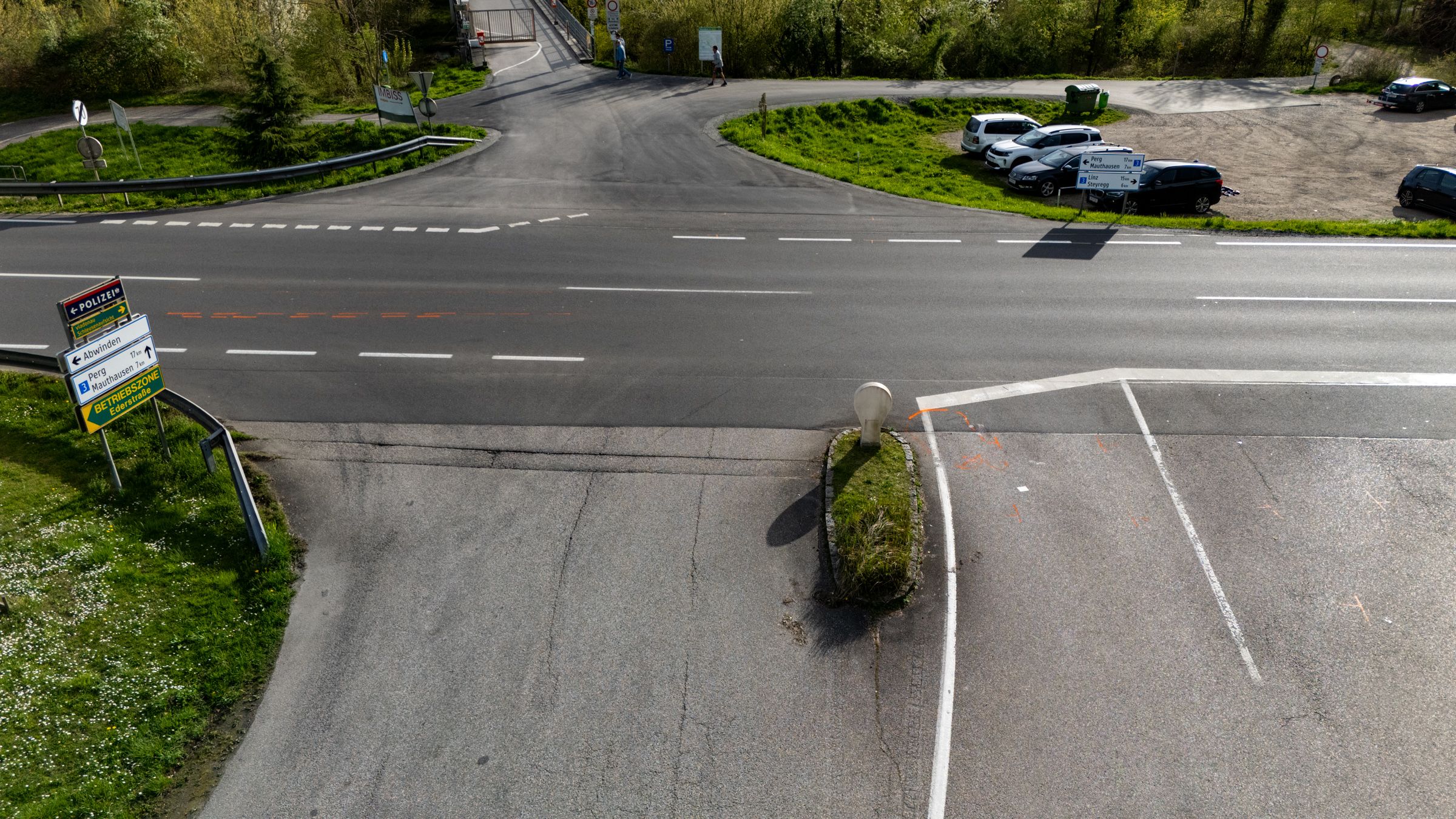 An dieser Kreuzung in Luftenberg kam es zum tödlichen Unfall.