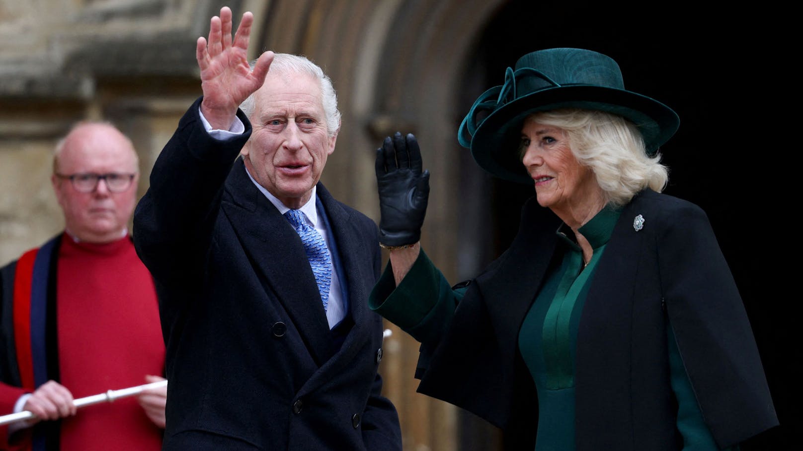 Krebskranker König Charles besucht Ostergottesdienst