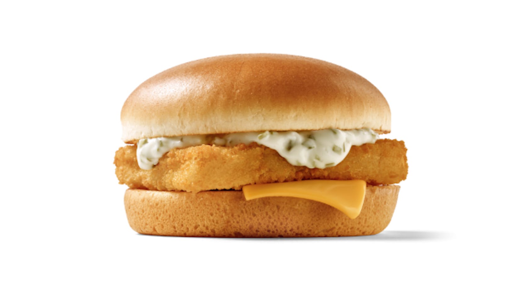 Der "Filet-o-Fish" wird auf der McDonalds Website mit einer halben Scheibe Käse beworben.