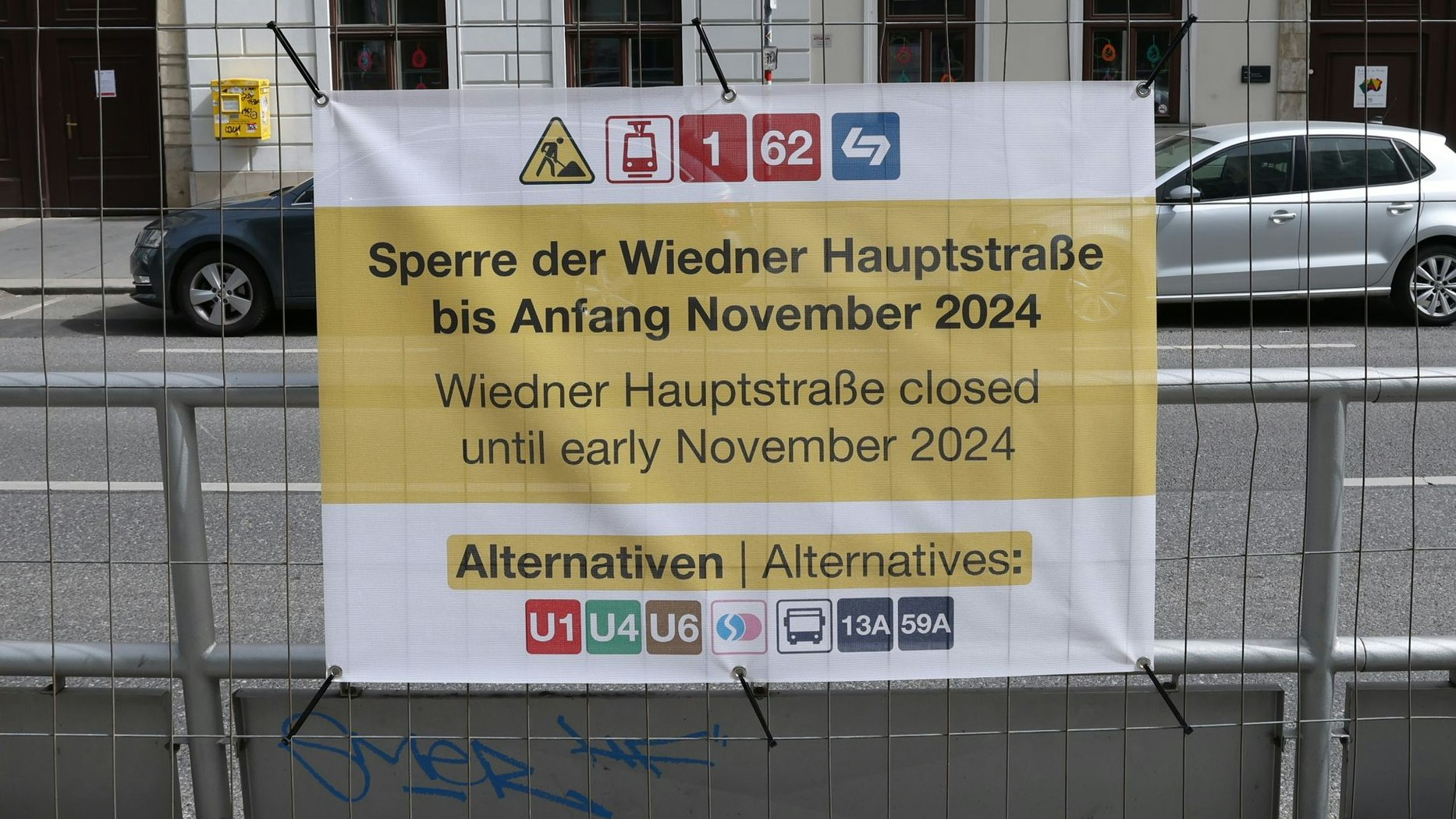 Am 2. April beginnt die erste Phase der Modernisierungsarbeiten in der Wiedner Hauptstraße.
