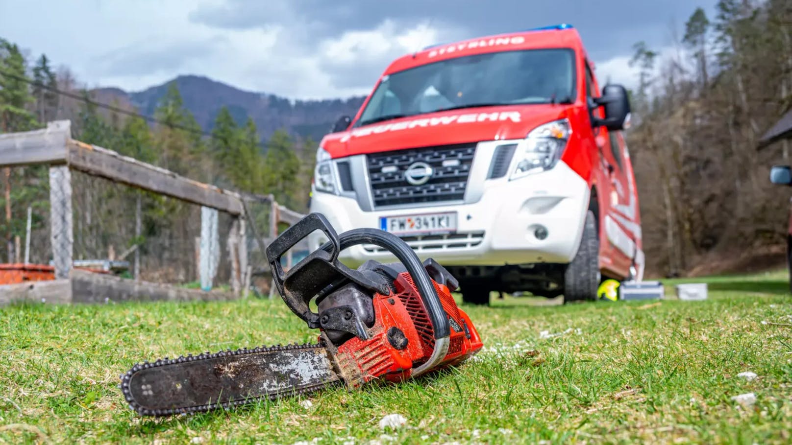 In Steyrling (Bez. Kirchdorf) war die Feuerwehr im Einsatz