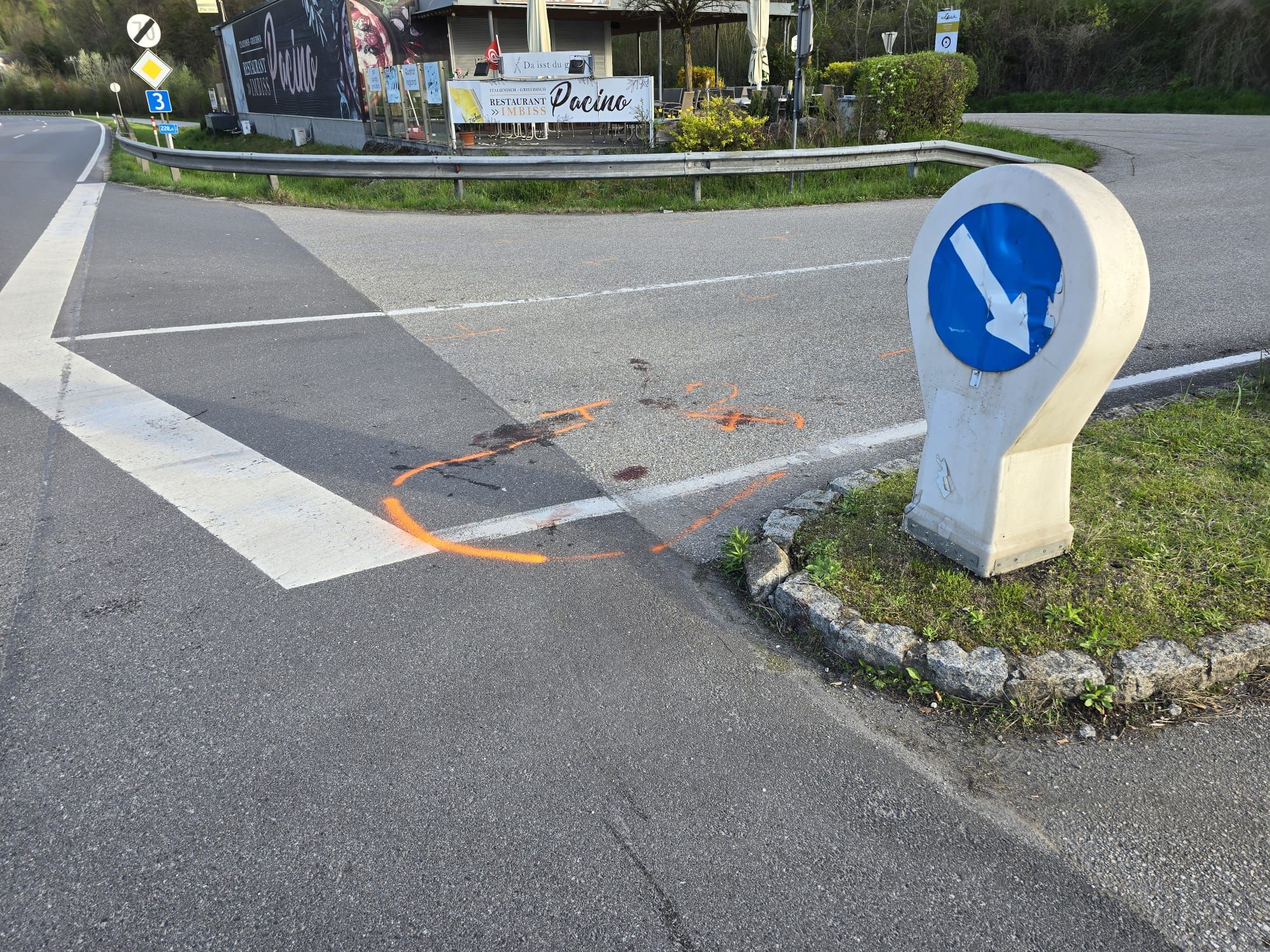 An dieser Stelle in Luftenberg (Bez. Perg) kam es zum tödlichen Unfall.