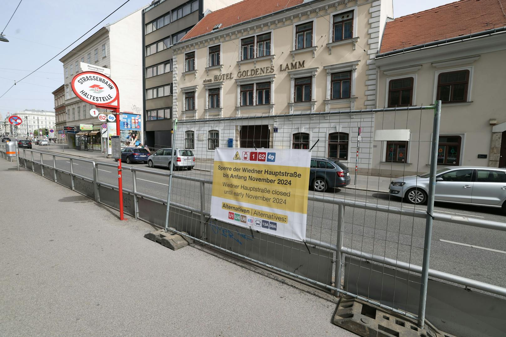 Am 2. April startet die erste Phase der Umbauarbeiten in der Wiedner Hauptstraße.