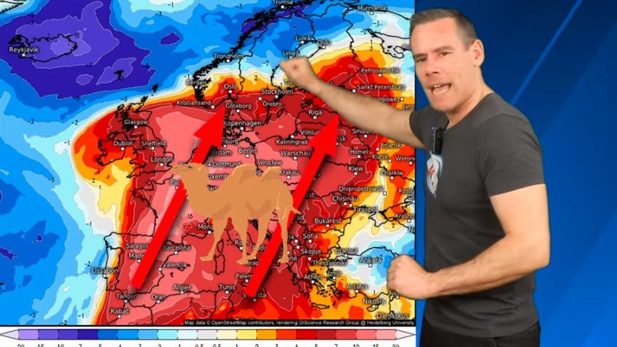 "Da ist was Großes im Anmarsch", sagt Kachelmannwetter-Meteorologe Fabian Ruhnau in seiner Prognose.