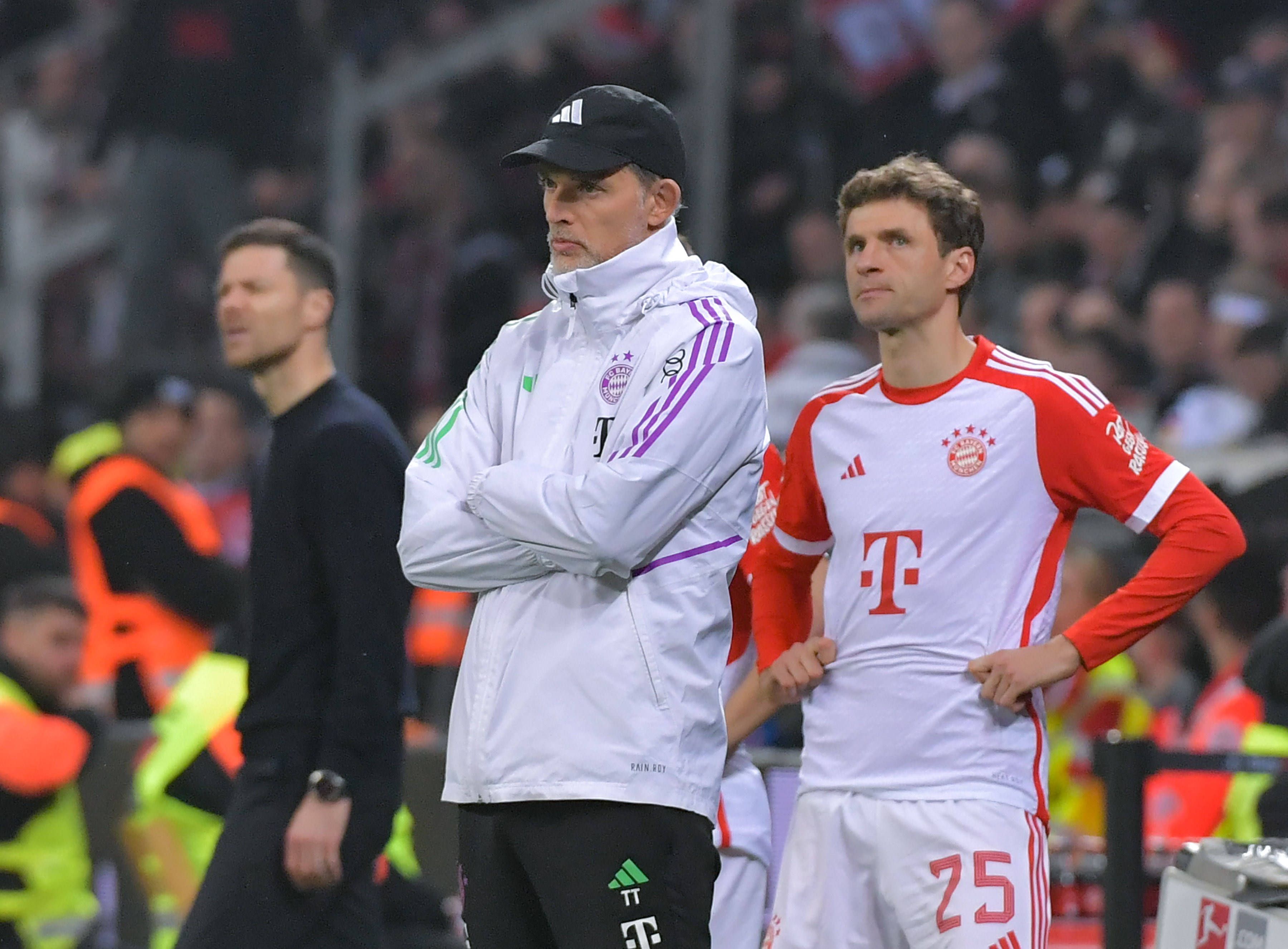 Thomas Tuchel und Thomas Müller