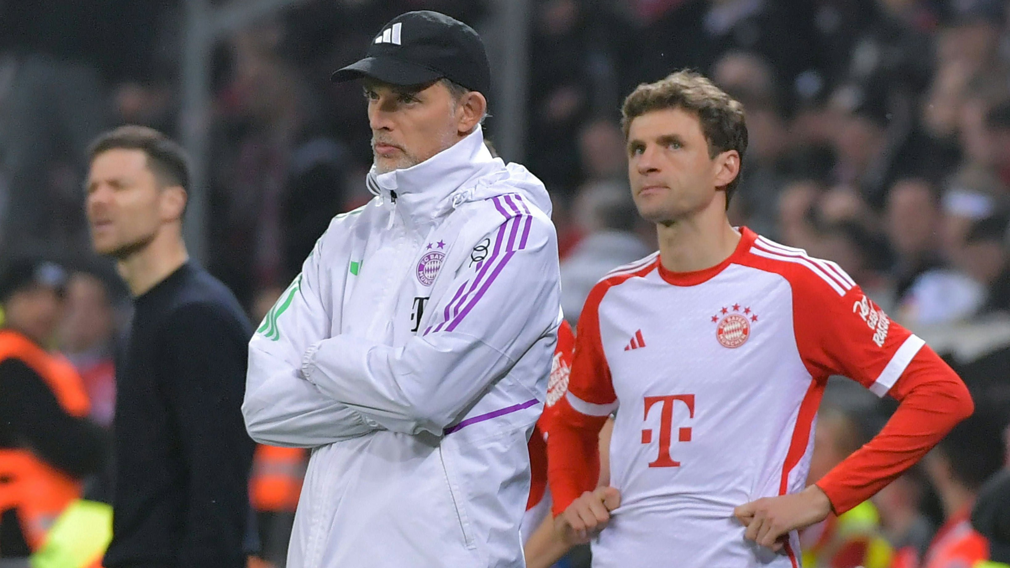 Thomas Tuchel und Thomas Müller