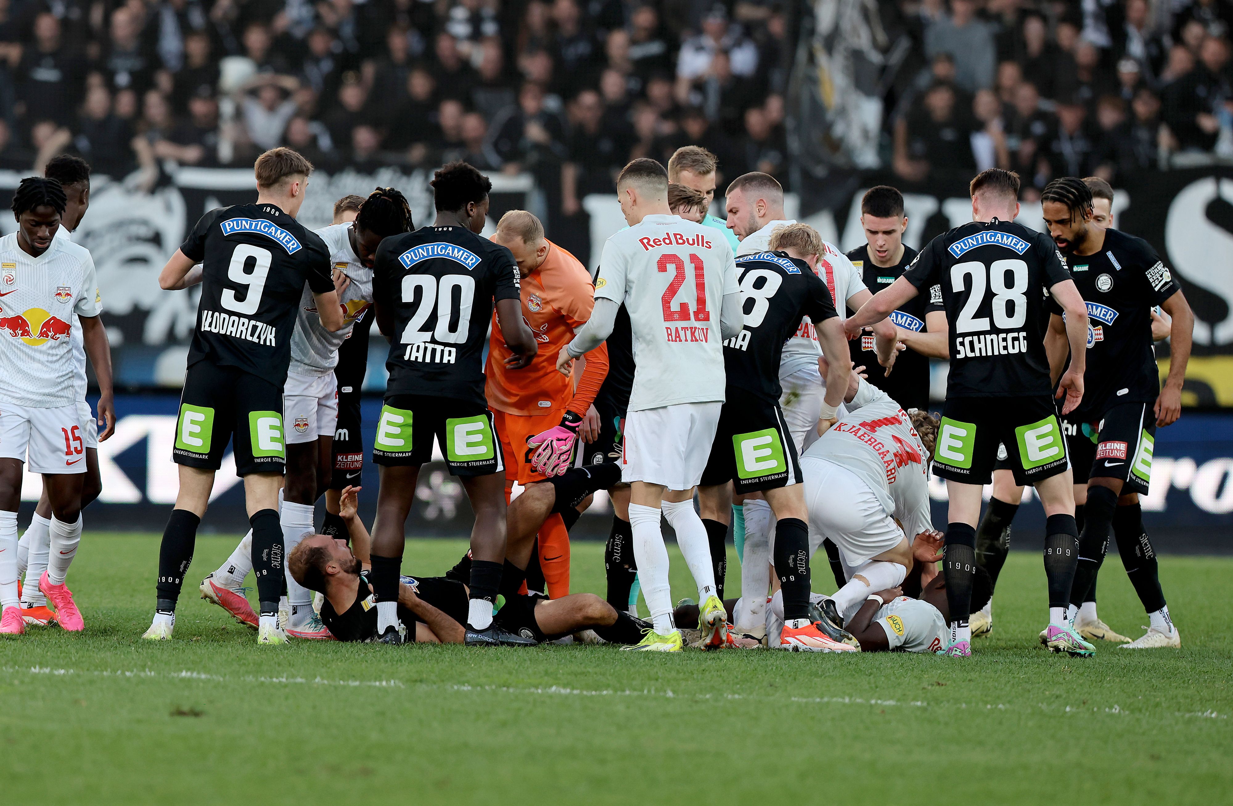 Sturm ist der große Verlierer der Rudelbildung gegen Salzburg.