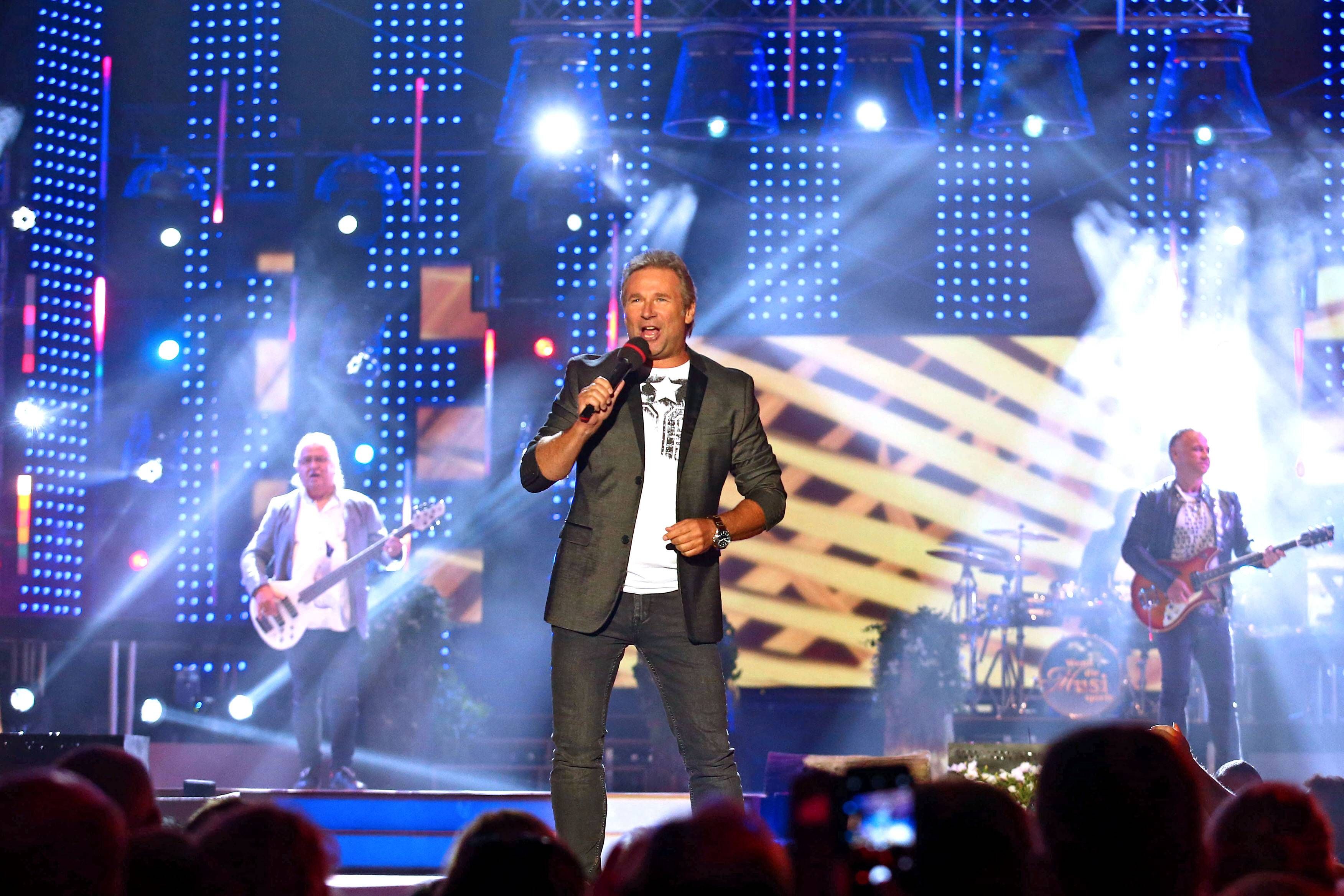 Nockis-Sänger <strong>Gottfried Würcher</strong> während der Generalprobe zum Musik Open Air 