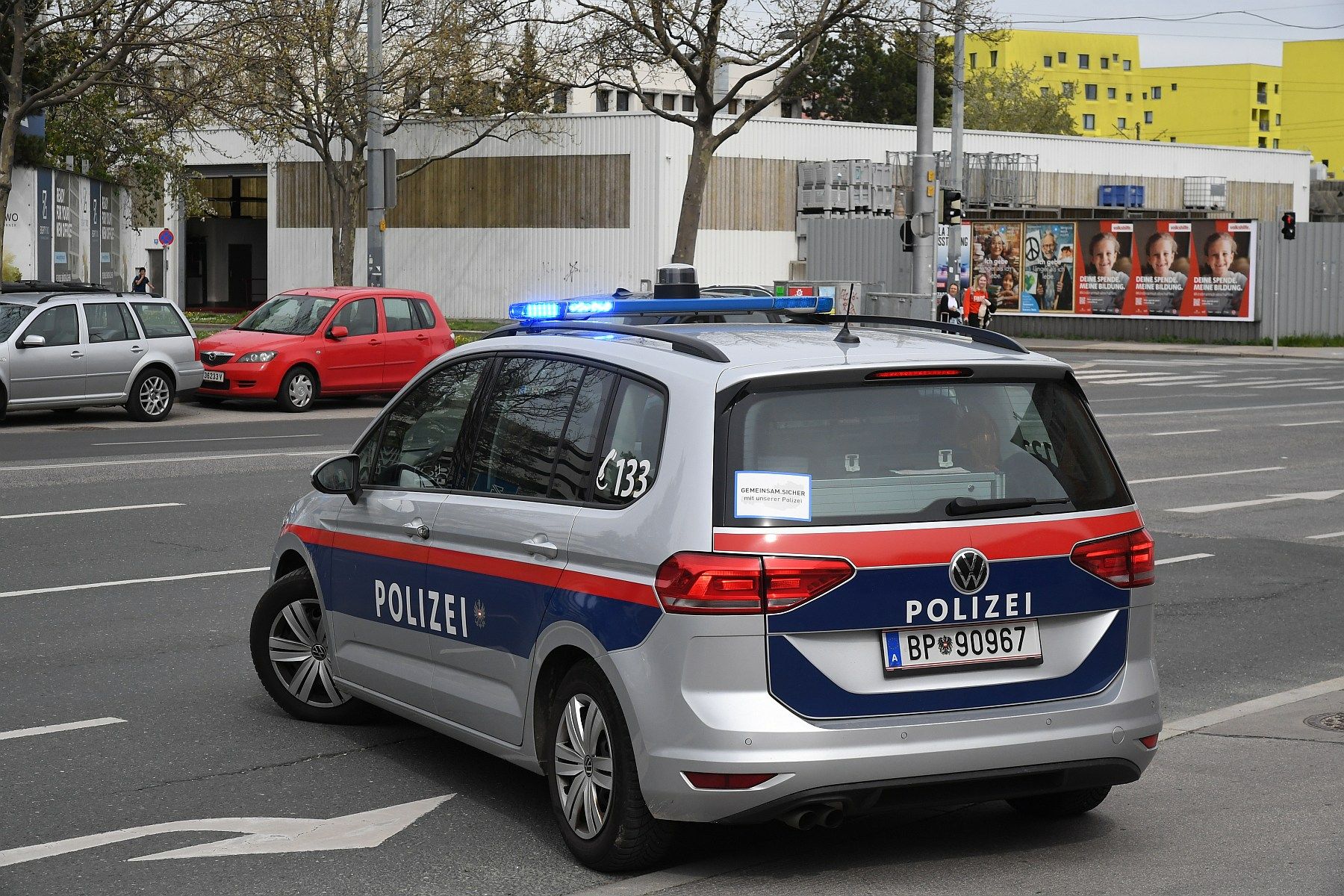 Archivbild eines Polizeieinsatzes in Wien.