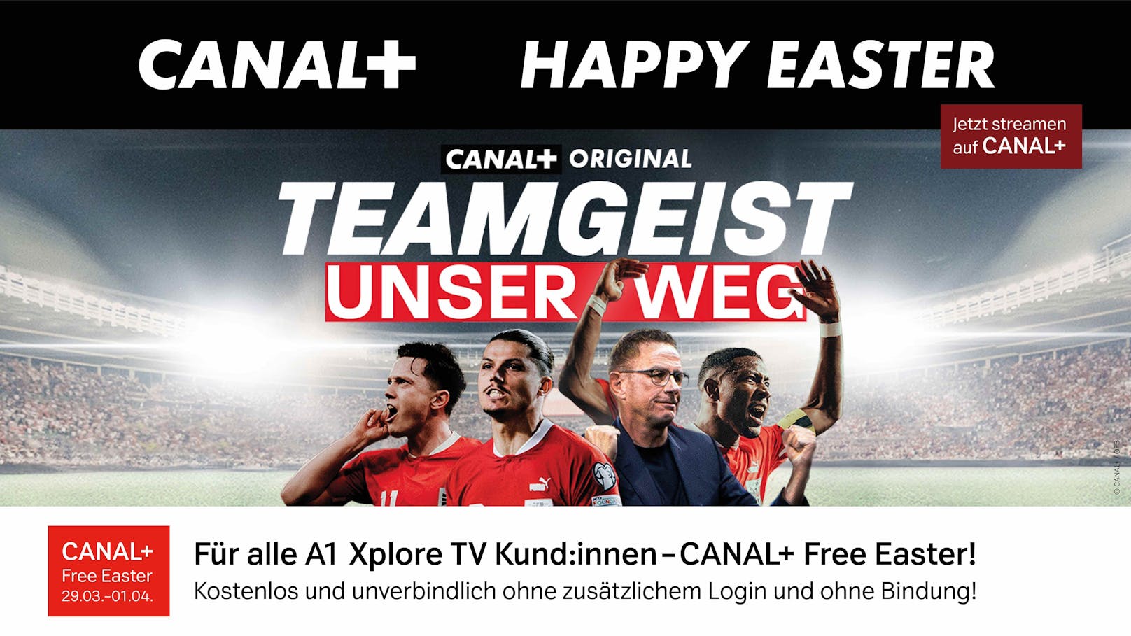 A1 feiert 2 Jahre Canal+ mit Canal+ Free Easter.