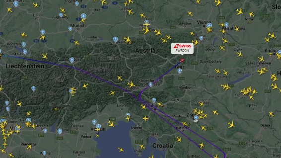 Der Flug nahm in Wien ein jähes Ende.