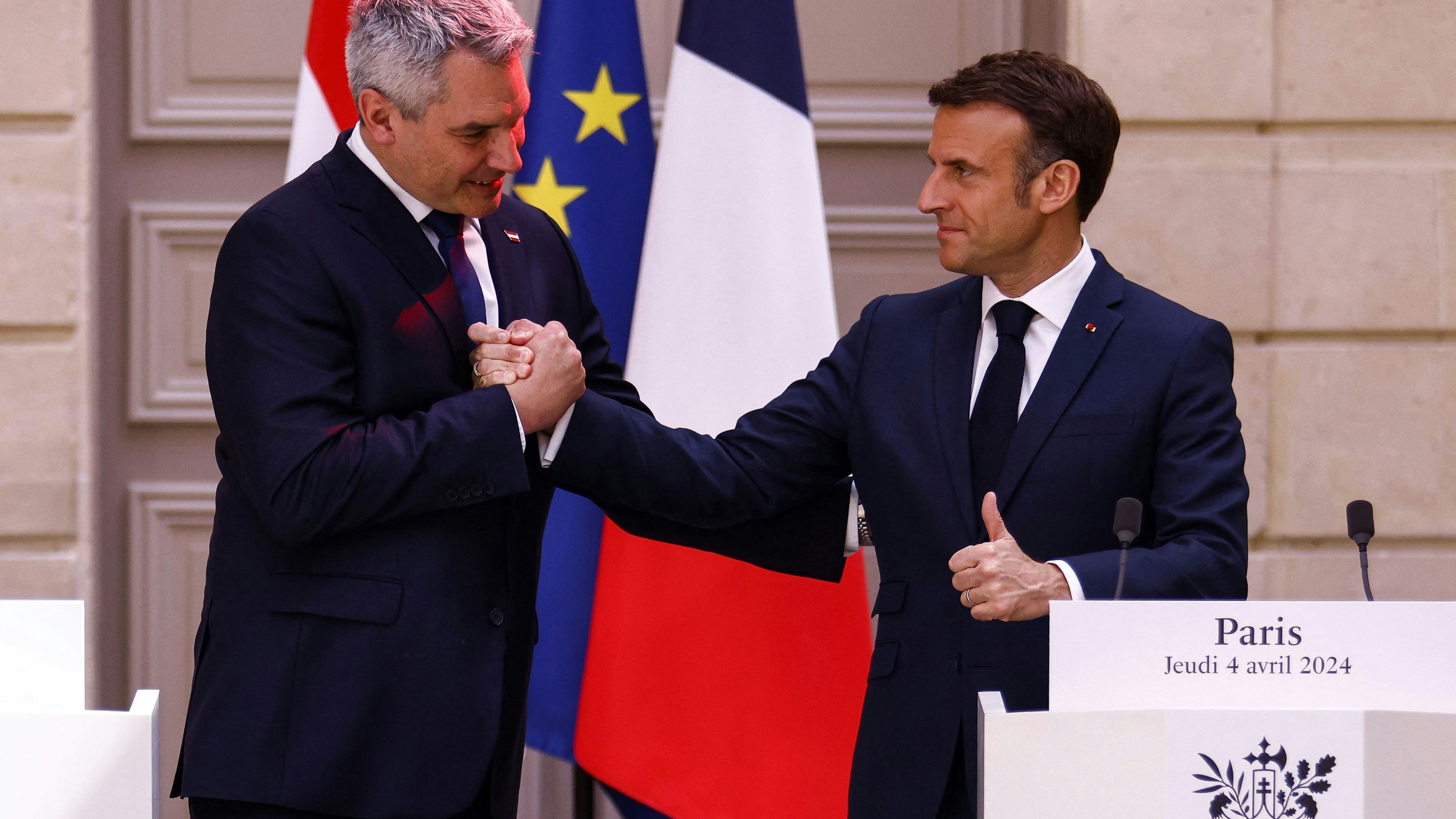 Besuch von Karl Nehammer in Frankreich